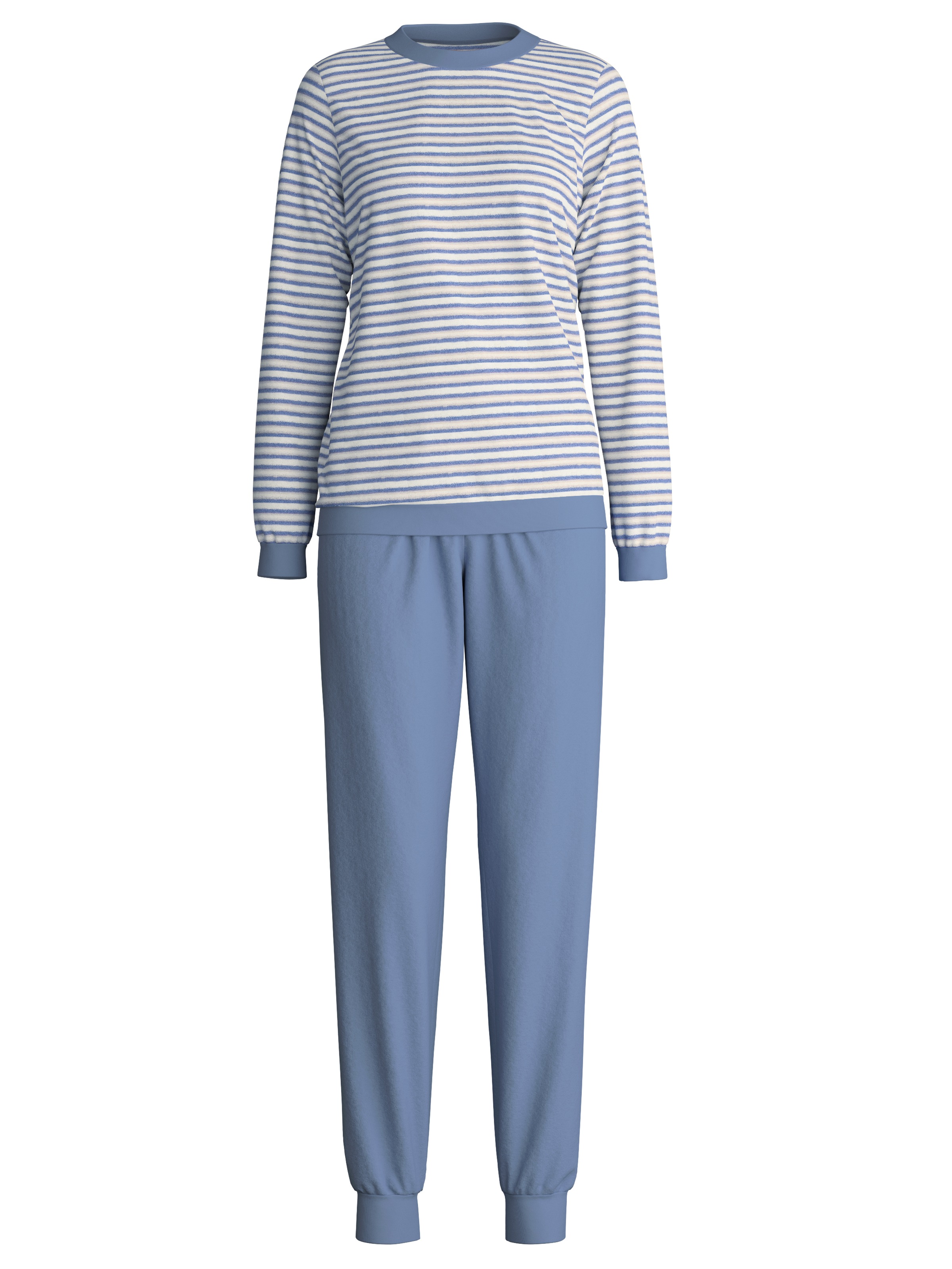 CALIDA Schlafanzug "Soft Dreams" 2 Stk. tlg., Ringel-Design, warm, weich, F günstig online kaufen
