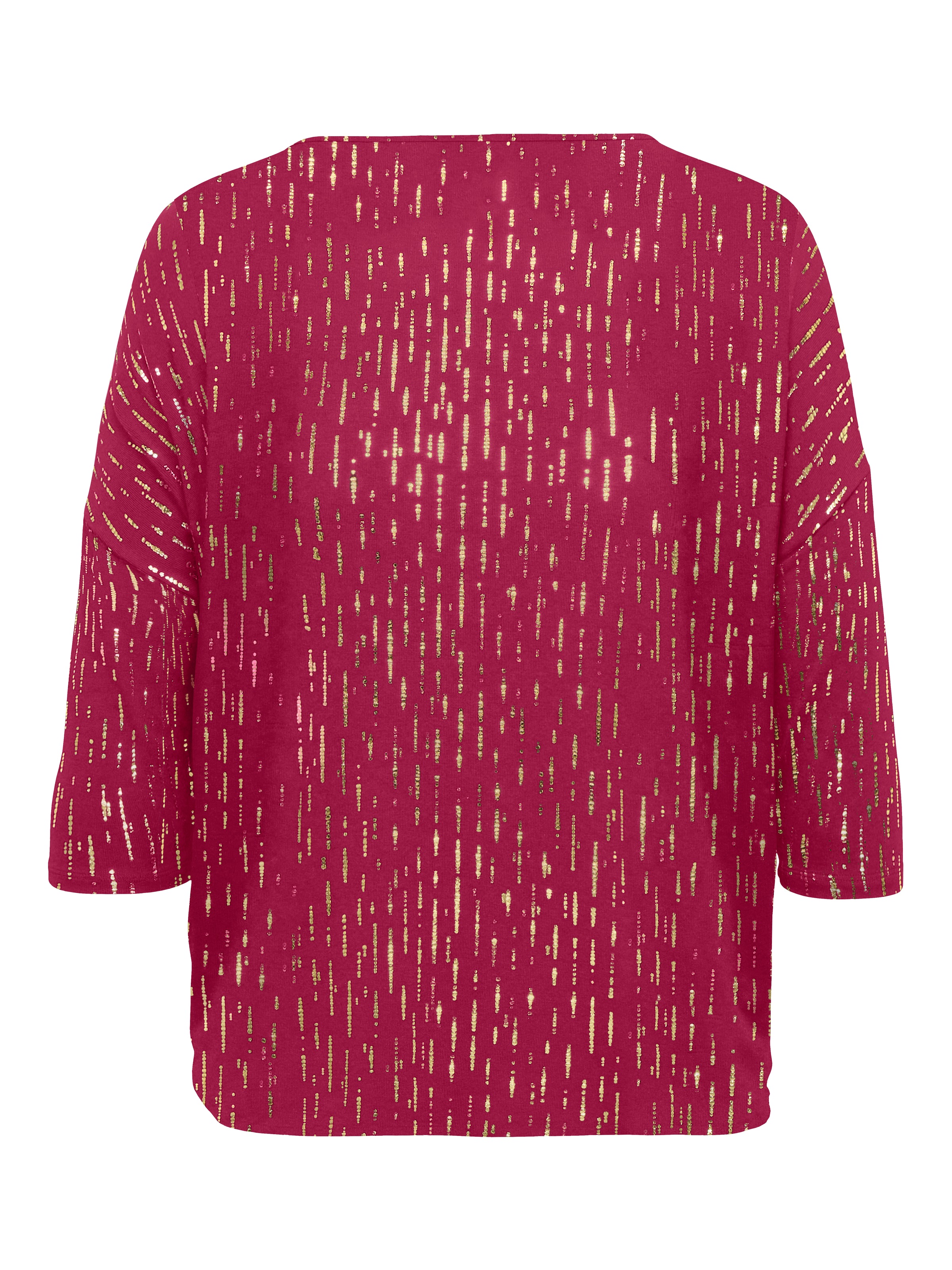 ONLY CARMAKOMA Rundhalsshirt »CARFOILA 3/4 O-NECK TOP JRS BF«