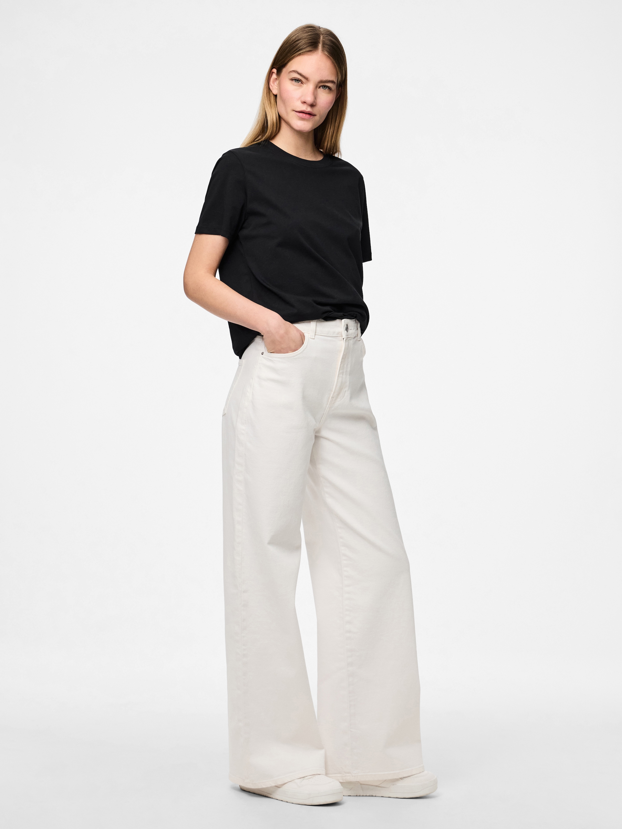 pieces High-waist-Jeans »PCSELMA HW WIDE JEANS OD NOOS BC«