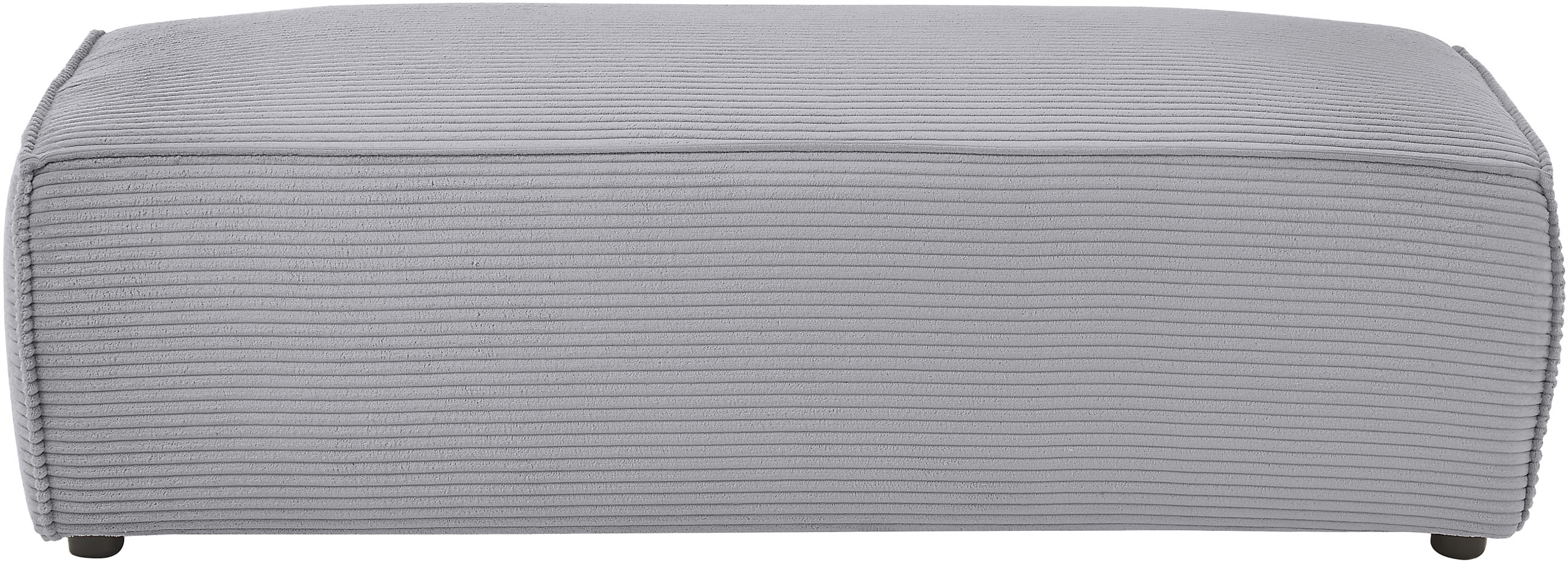 Thumbnail - Home affaire Hocker "NEU: SHERWOOD XXL, Polsterhocker, Cord, Webstoff" rechteckig, bequemer Sitzkomfort, 130/60/44 cm, K...