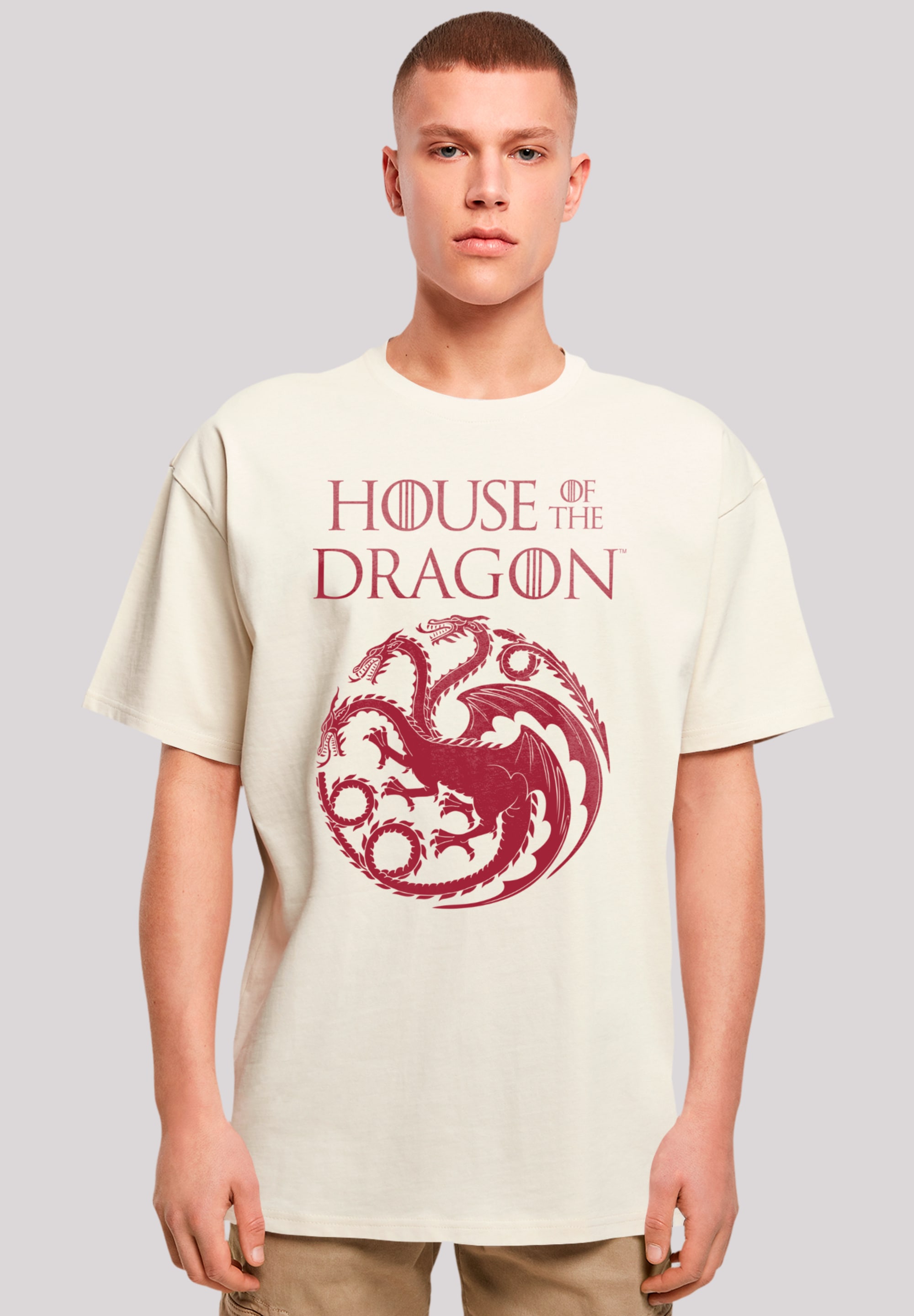 F4NT4STIC T-Shirt »House Of The Dragon Targaryen Crest Logo«, Premium Qualität