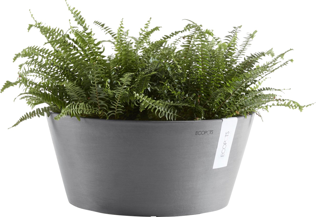 ECOPOTS Blumentopf "FRANKFURT Grey", BxTxH: 41x41x18 cm günstig online kaufen