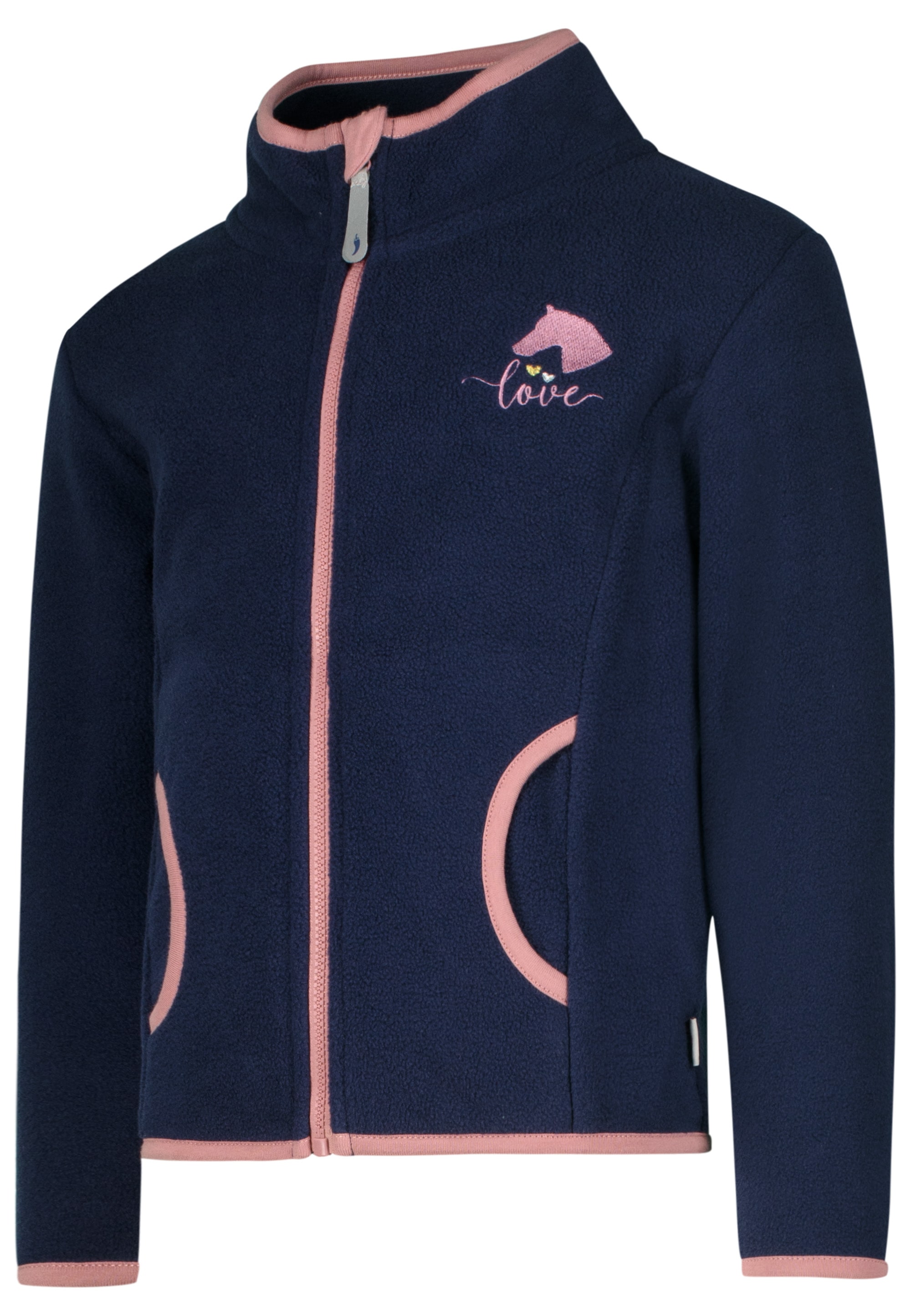 SALT AND PEPPER Fleecejacke »Wild Horses«, mit moderner Pferde Stickerei