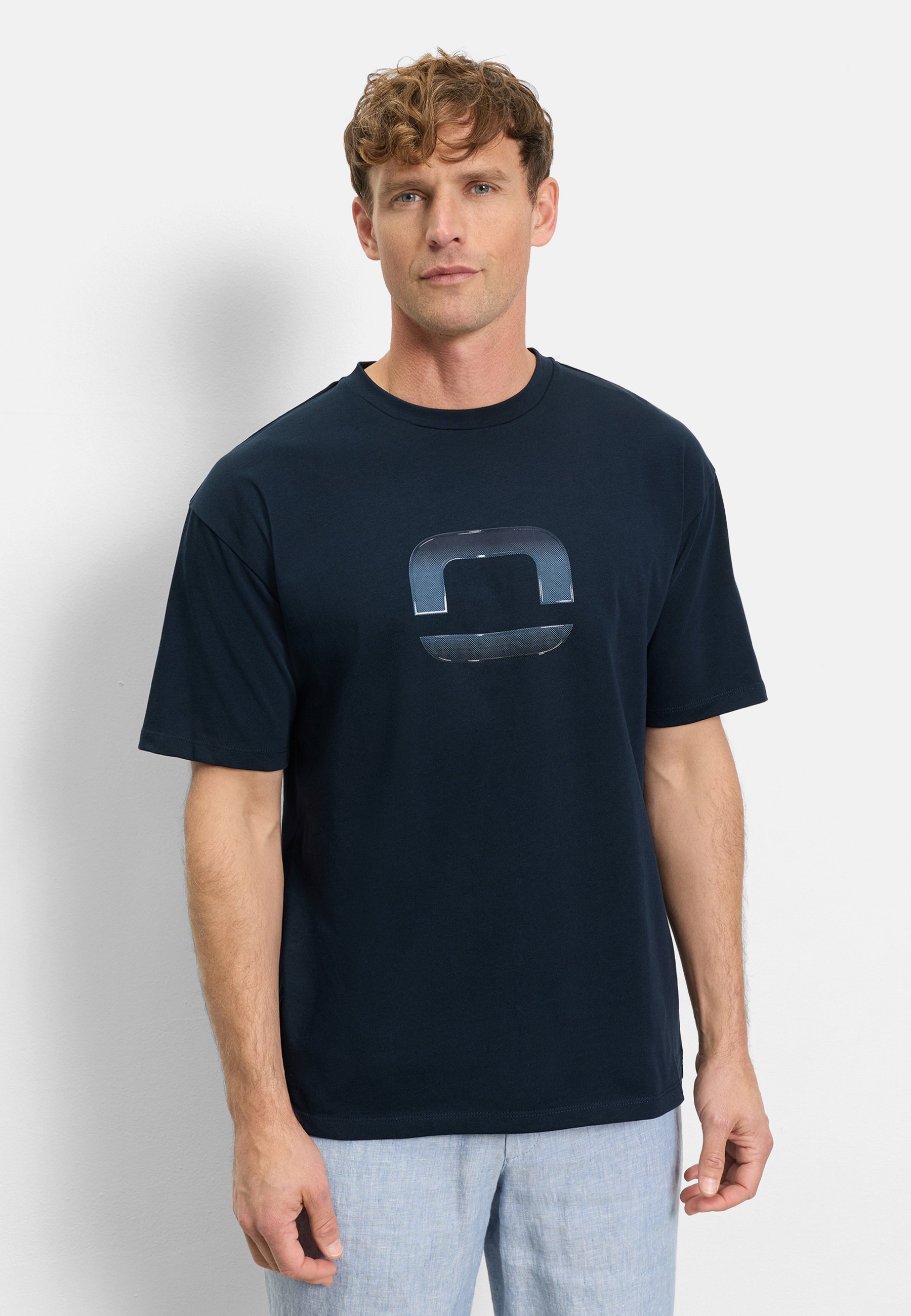 OLYMP T-Shirt "OLYMP Casual Wirk, T-Shirt"