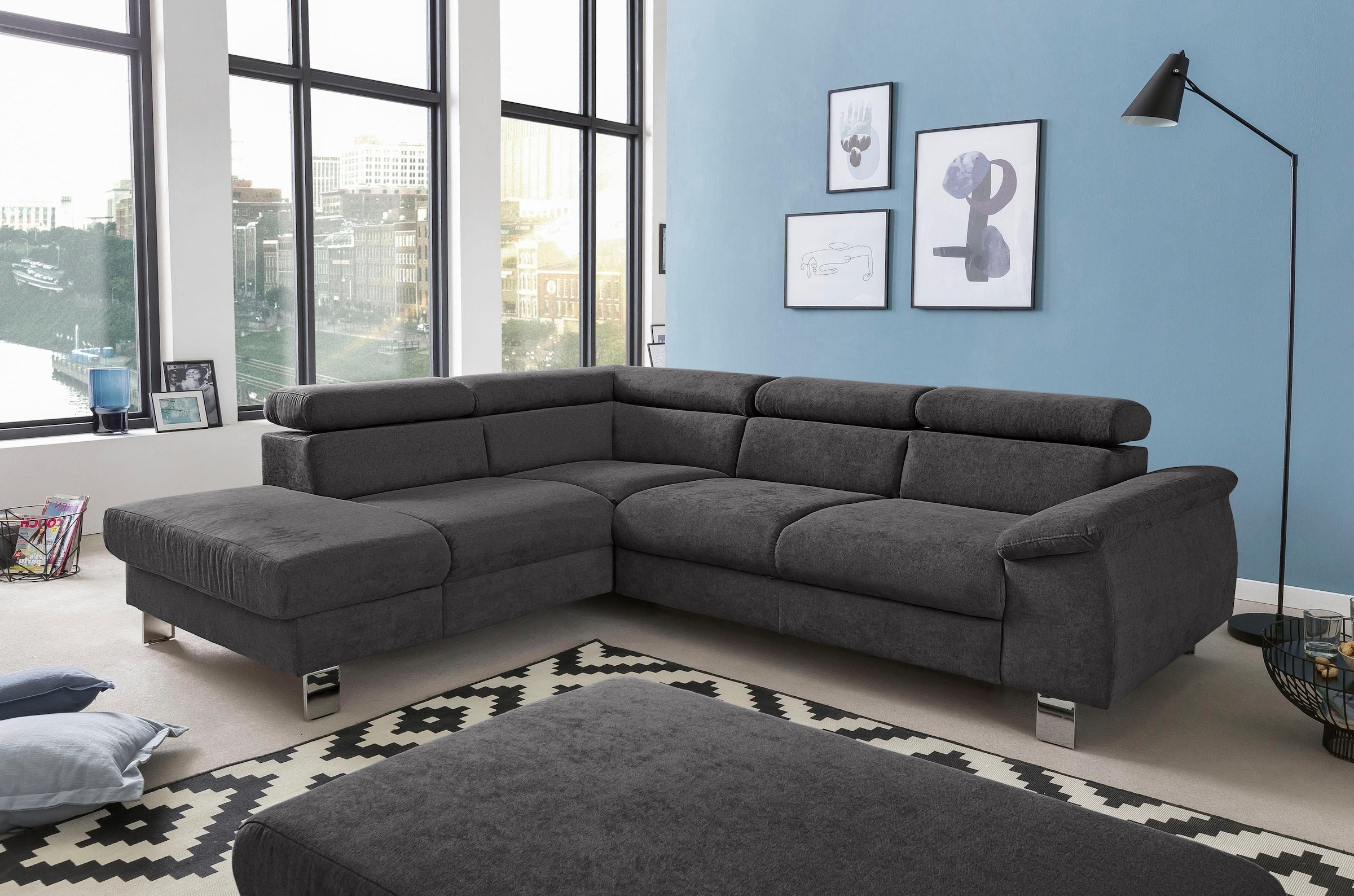 COTTA Polstergarnitur "Komaris L-Form", (Set), Set bestehend aus: Ecksofa m günstig online kaufen