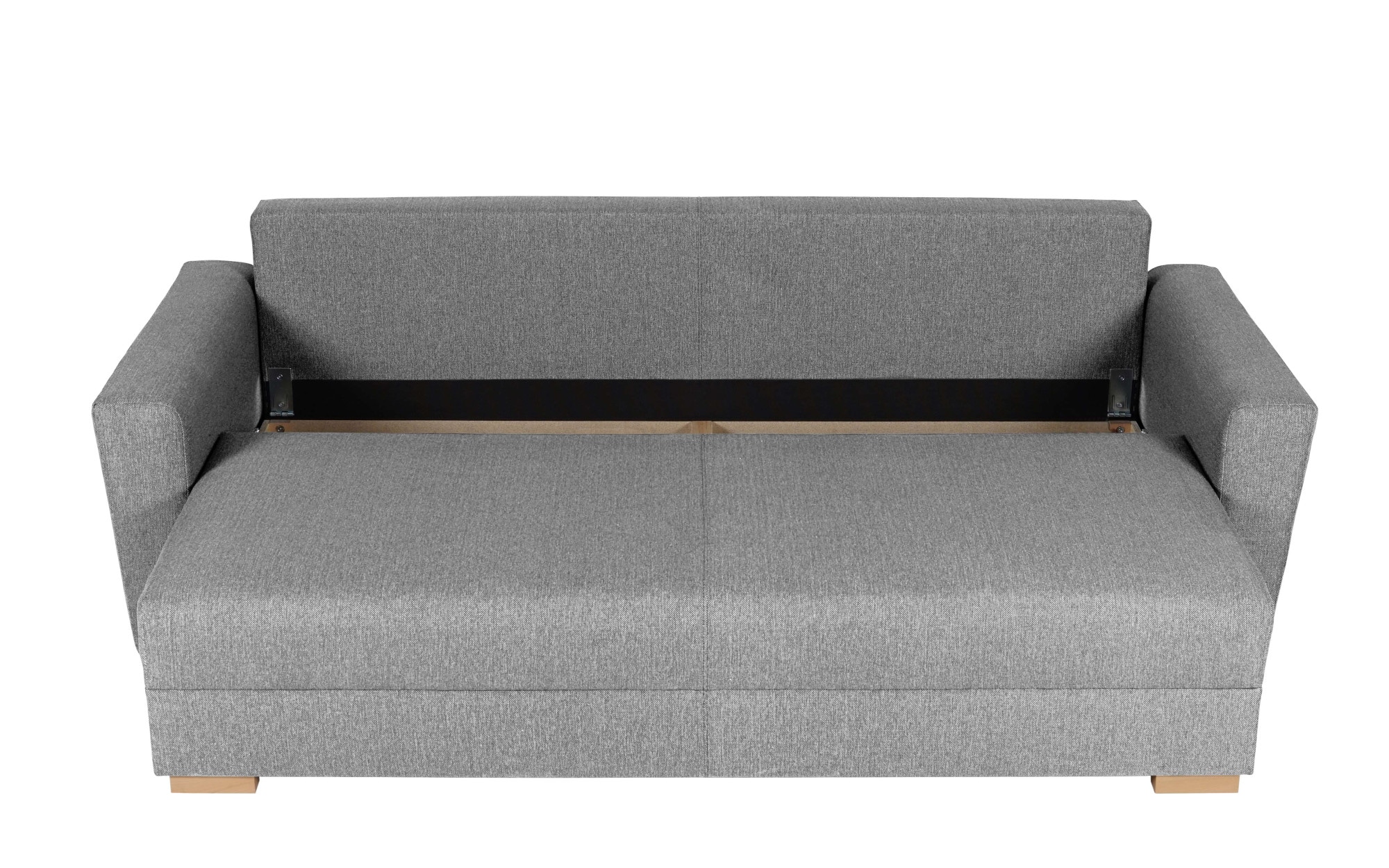 INOSIGN 3-Sitzer »MAGHERA Schlafsofa mit Bettkasten, in hochwertiger Verarbeitung«, mit Wellenunterfederung, Cord und Struktur-Bezug, B/H/T 230/92,5/79 cm