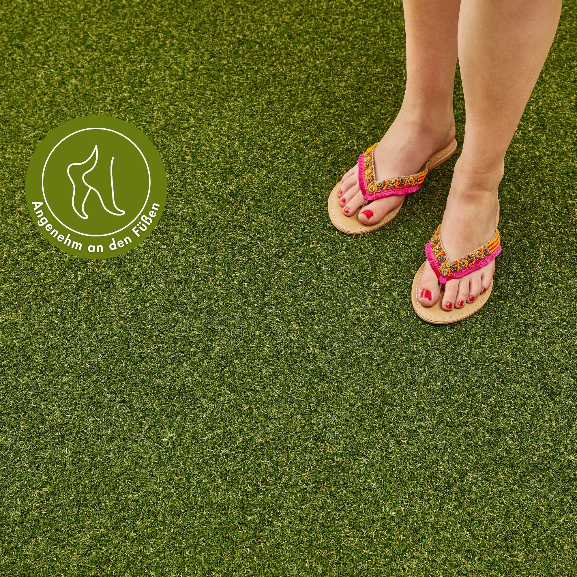 Andiamo Kunstrasen "Rasenteppich Jever" rechteckig 20 mm Höhe natürliche Op günstig online kaufen