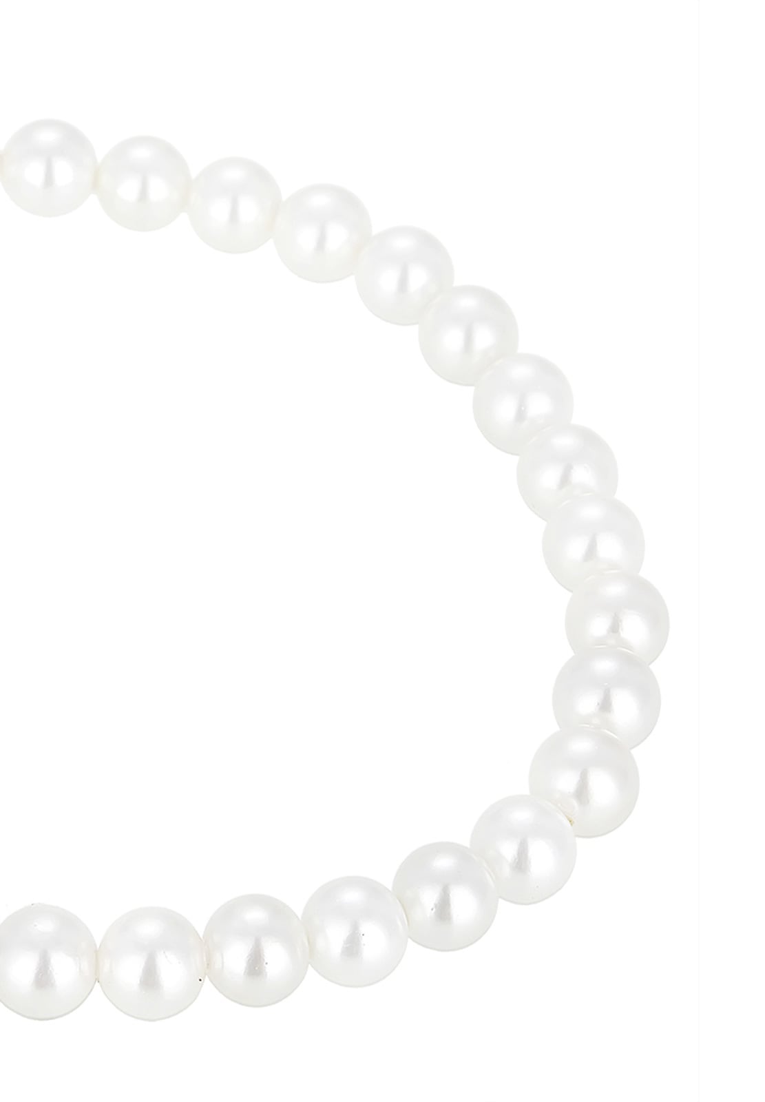 Elli Perlenarmband »Perlen Herz Glas Kristalle Weiß 925 Sterling Silber«