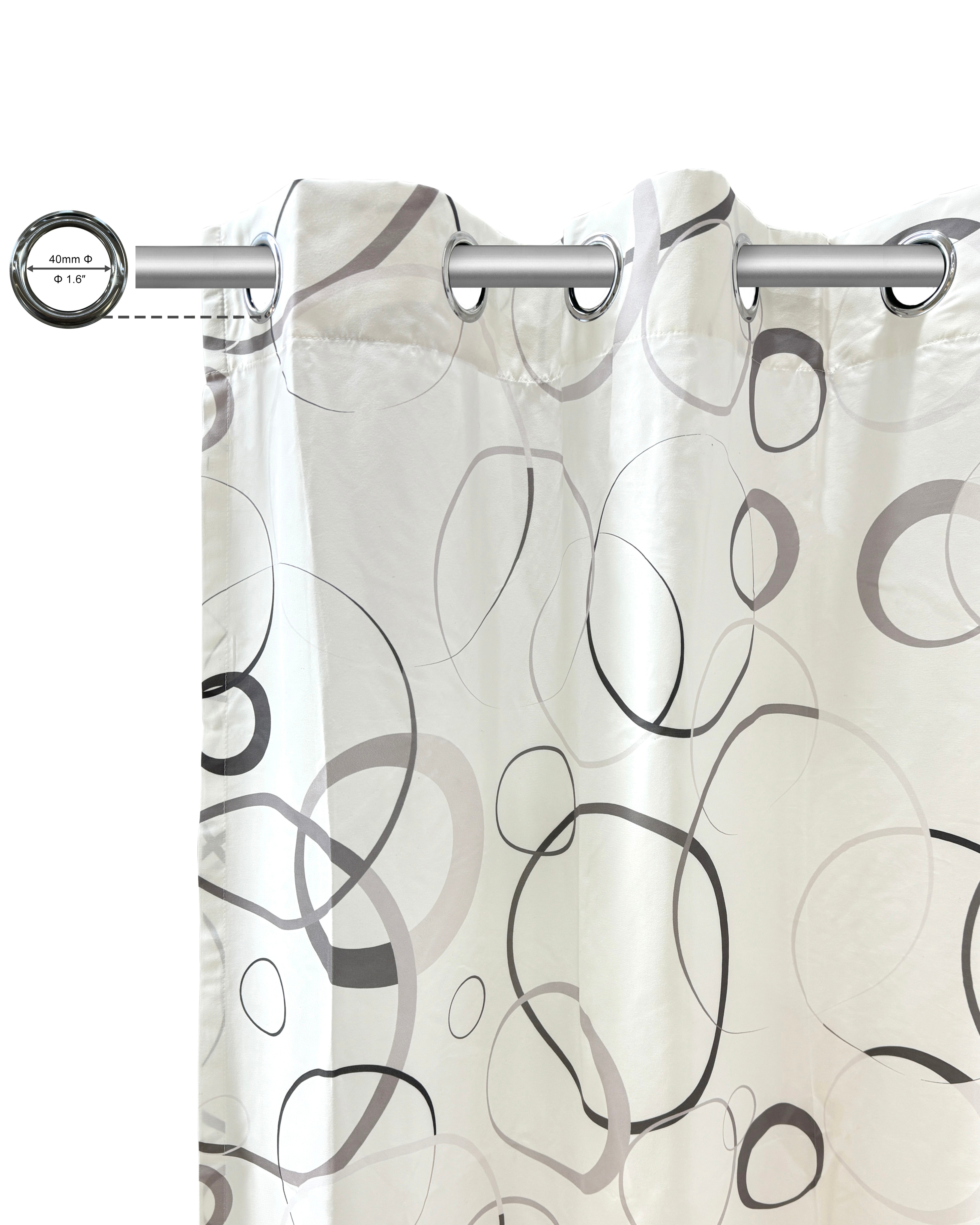 Thumbnail - Bruno Banani Gardine "Maze" Ösen 1 Stk. tlg. 1 Schal, mit modernen Kreiselementen