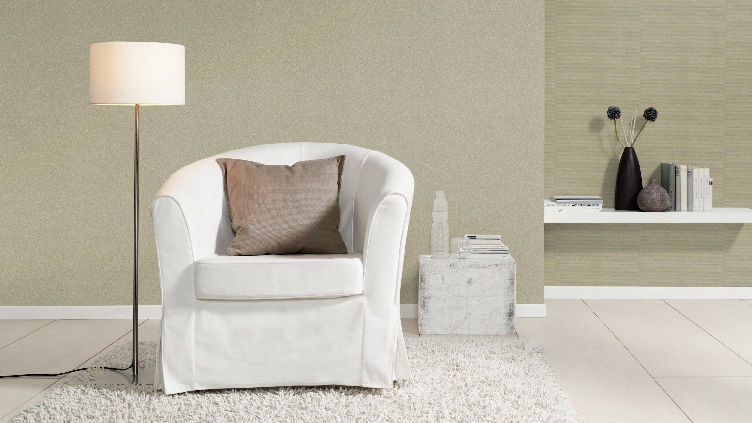 Rasch Vliestapete »GLAM« uni geprägt