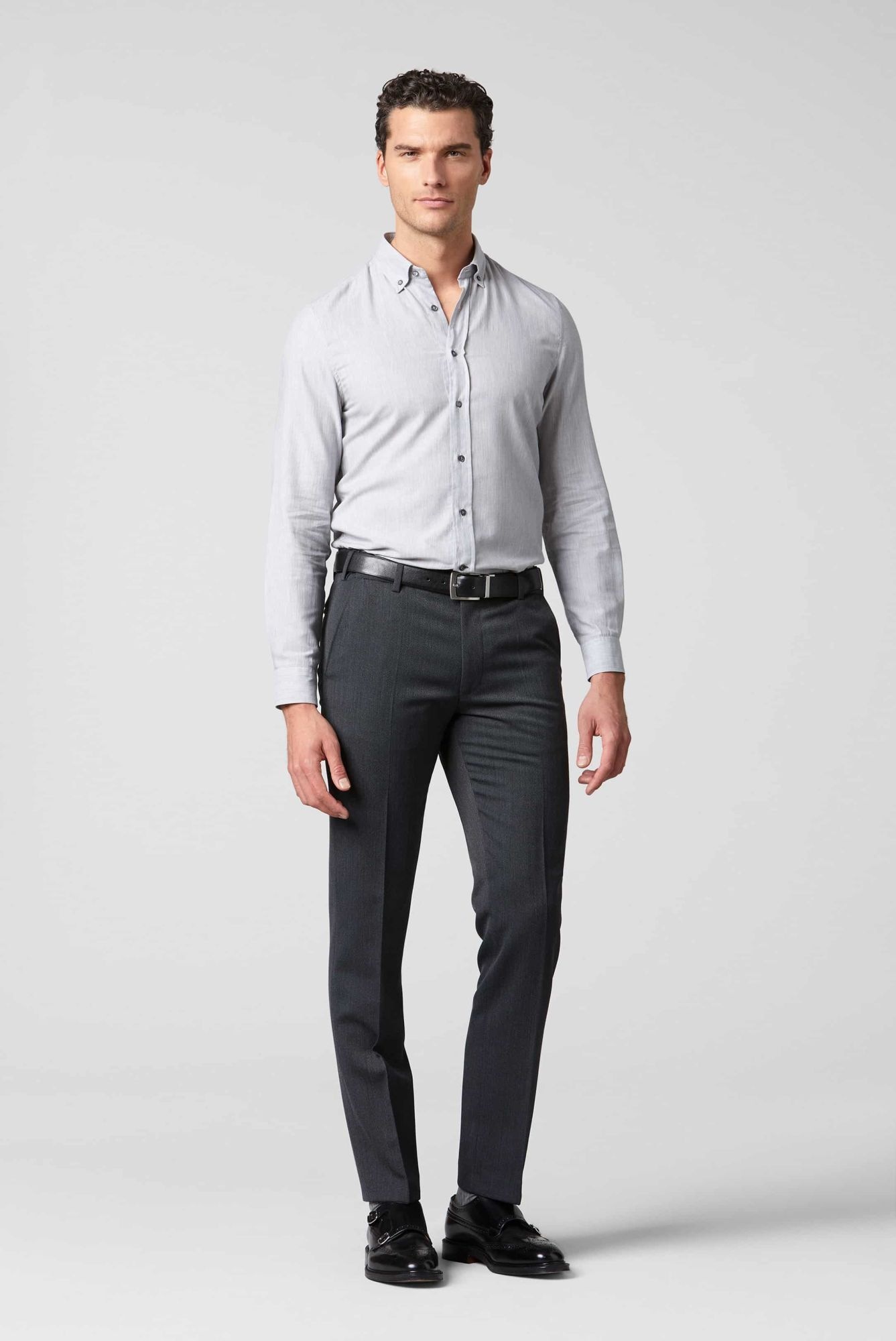 MEYER Oslo Men's Suit Trousers Gray 27 3