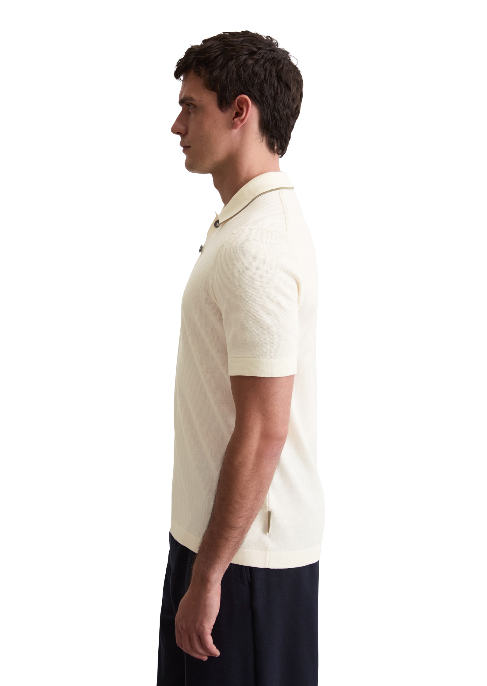 Marc O'Polo Kurzarmpullover »aus reiner Bio-Baumwolle«