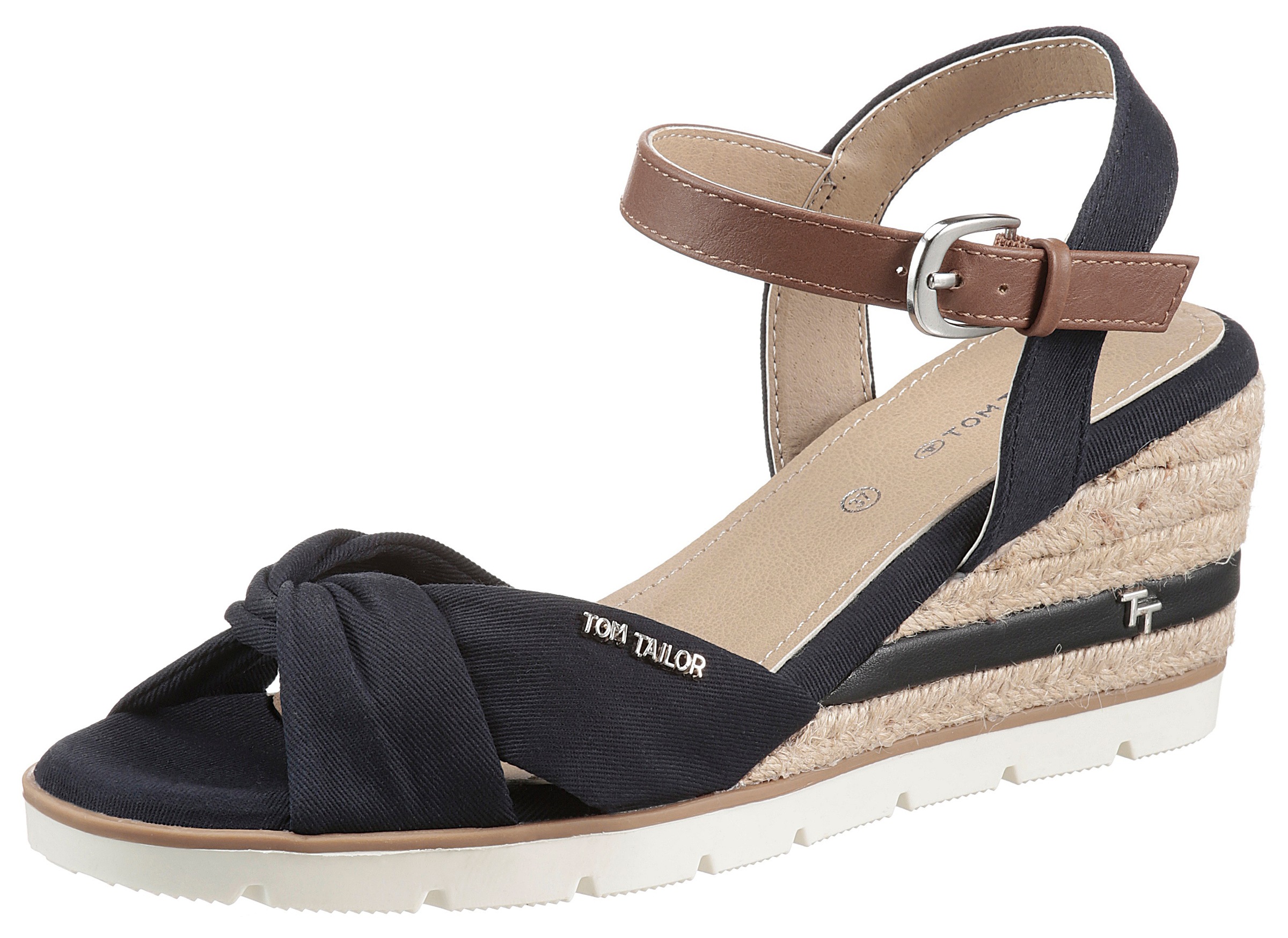tom tailor -  Sandalette, mit Label
