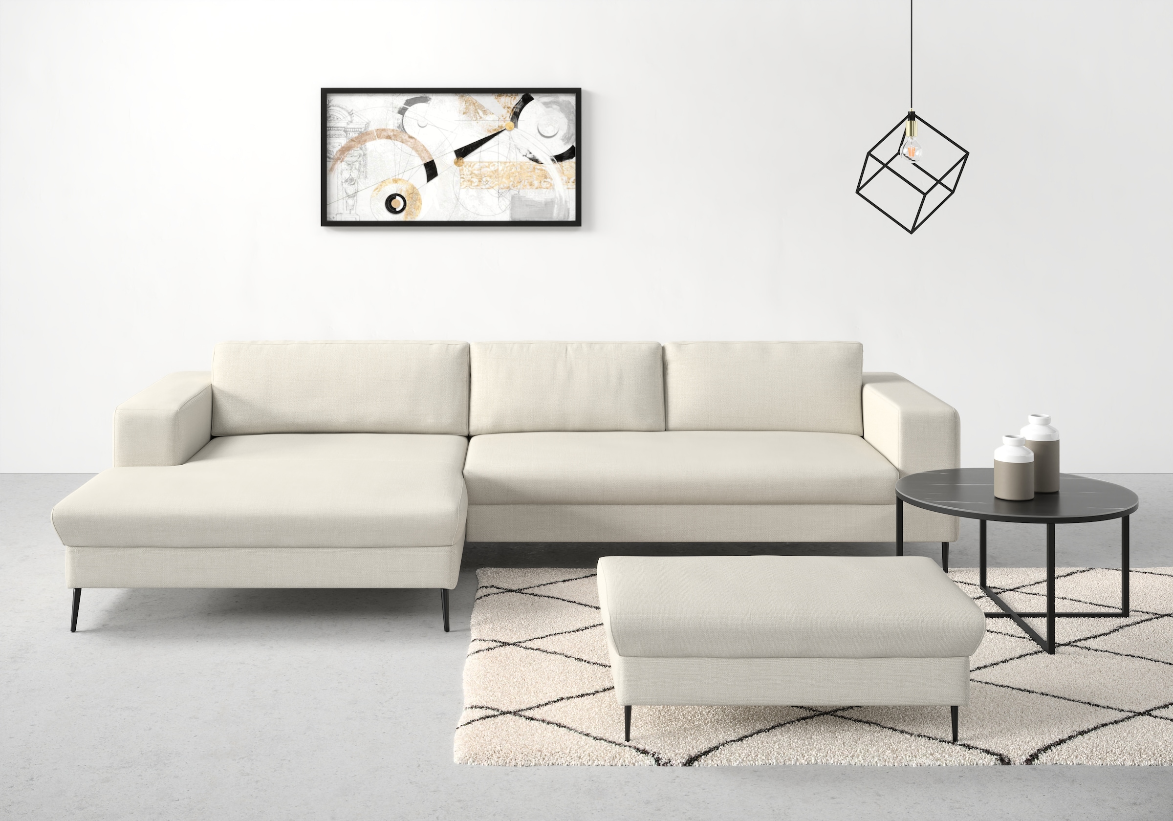 DOMO collection Ecksofa "Modica L-Form", moderne Optik mit großzügiger Reca günstig online kaufen