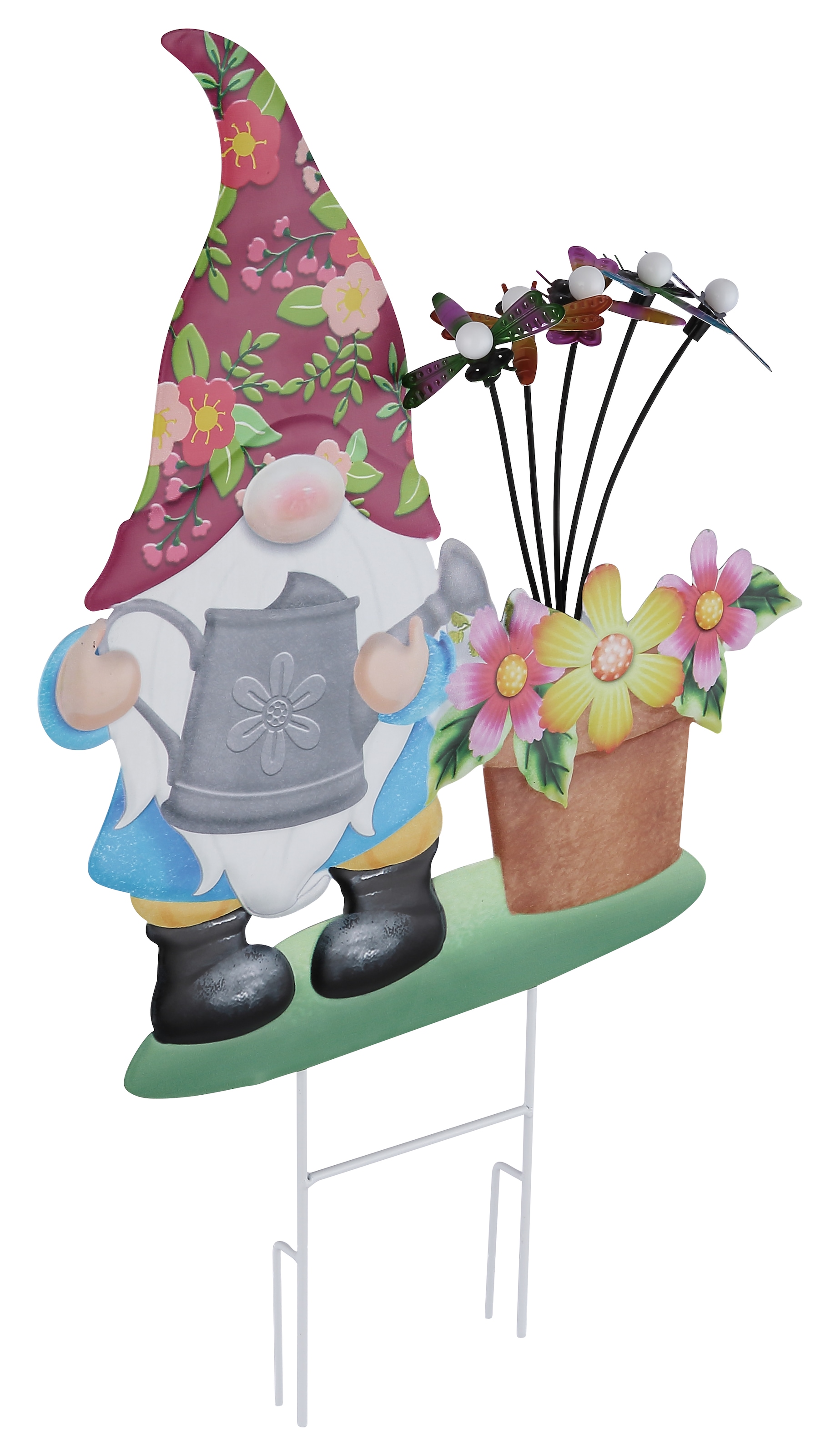 GLOBO LIGHTING LED Solarleuchte »SOLARLEUCHTE METALL BUNT, 5XLED« LED-Modul 1 Stk. Warmweiß Solar Garten Terrasse Außenbeleuchtung Dekoleuchten