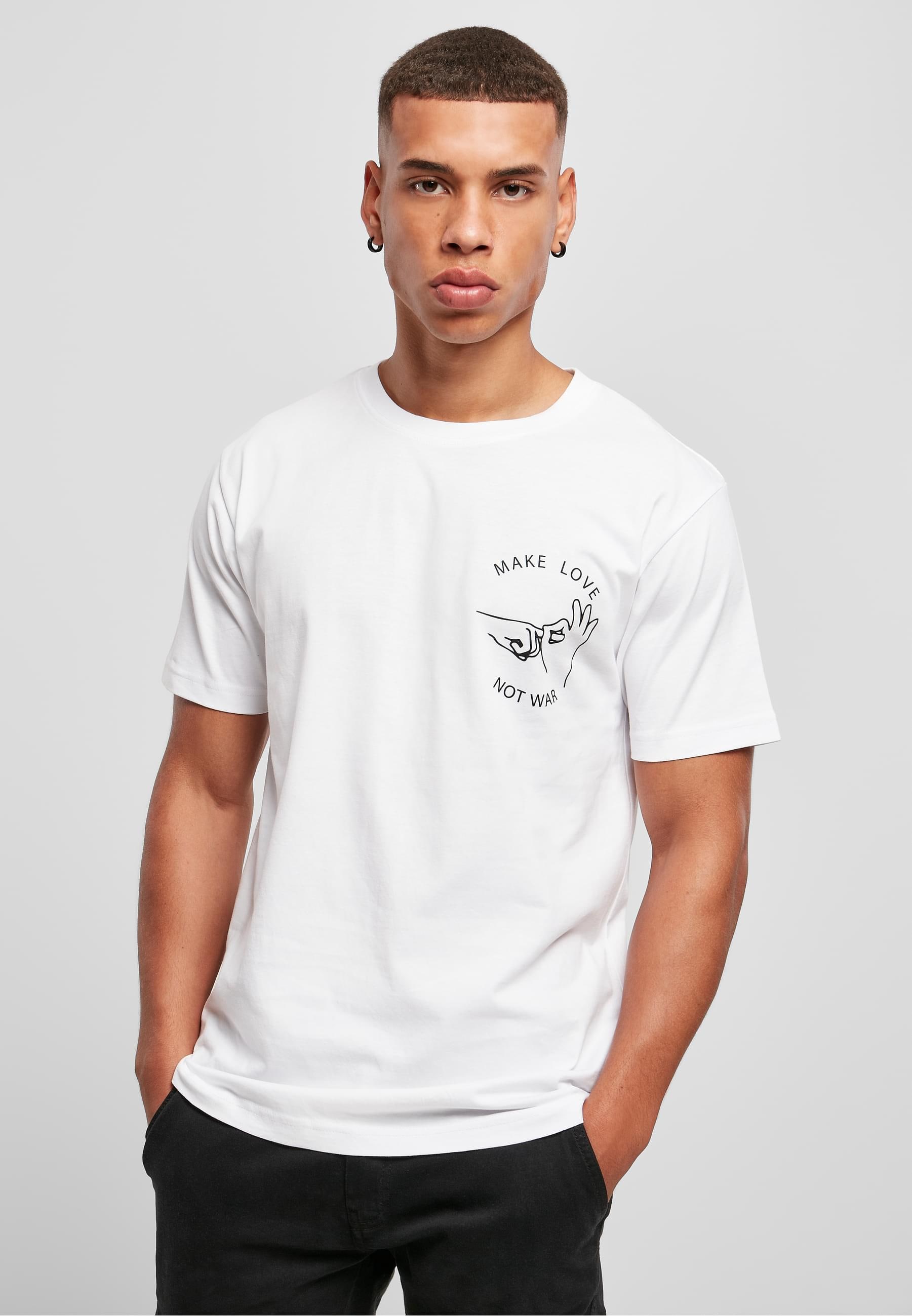 MisterTee T-Shirt »MisterTee Herren Make Love Tee«, (1 tlg.)