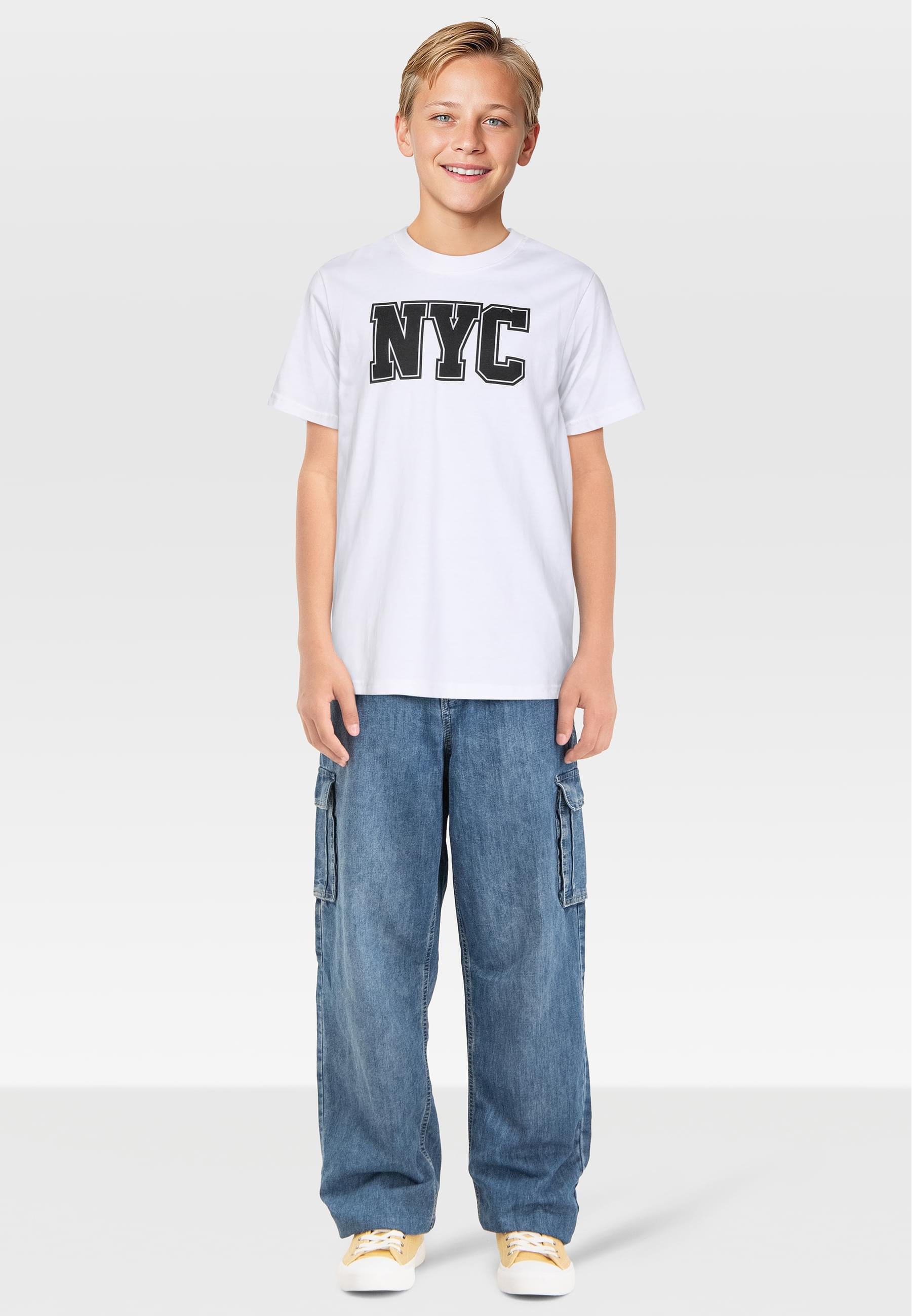 URBAN CLASSICS T-Shirt »Urban Classics T-Shirt 2 Pack - kurzarm - USA & NYC College«, (1 tlg.)
