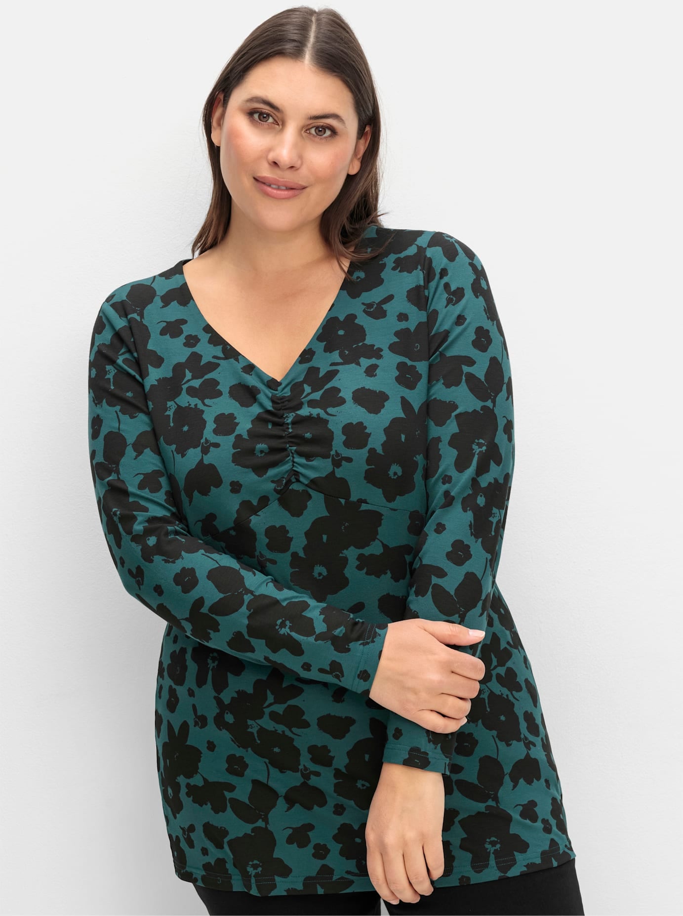 Sheego Langarmshirt "Langarmshirt", (1 tlg.) günstig online kaufen