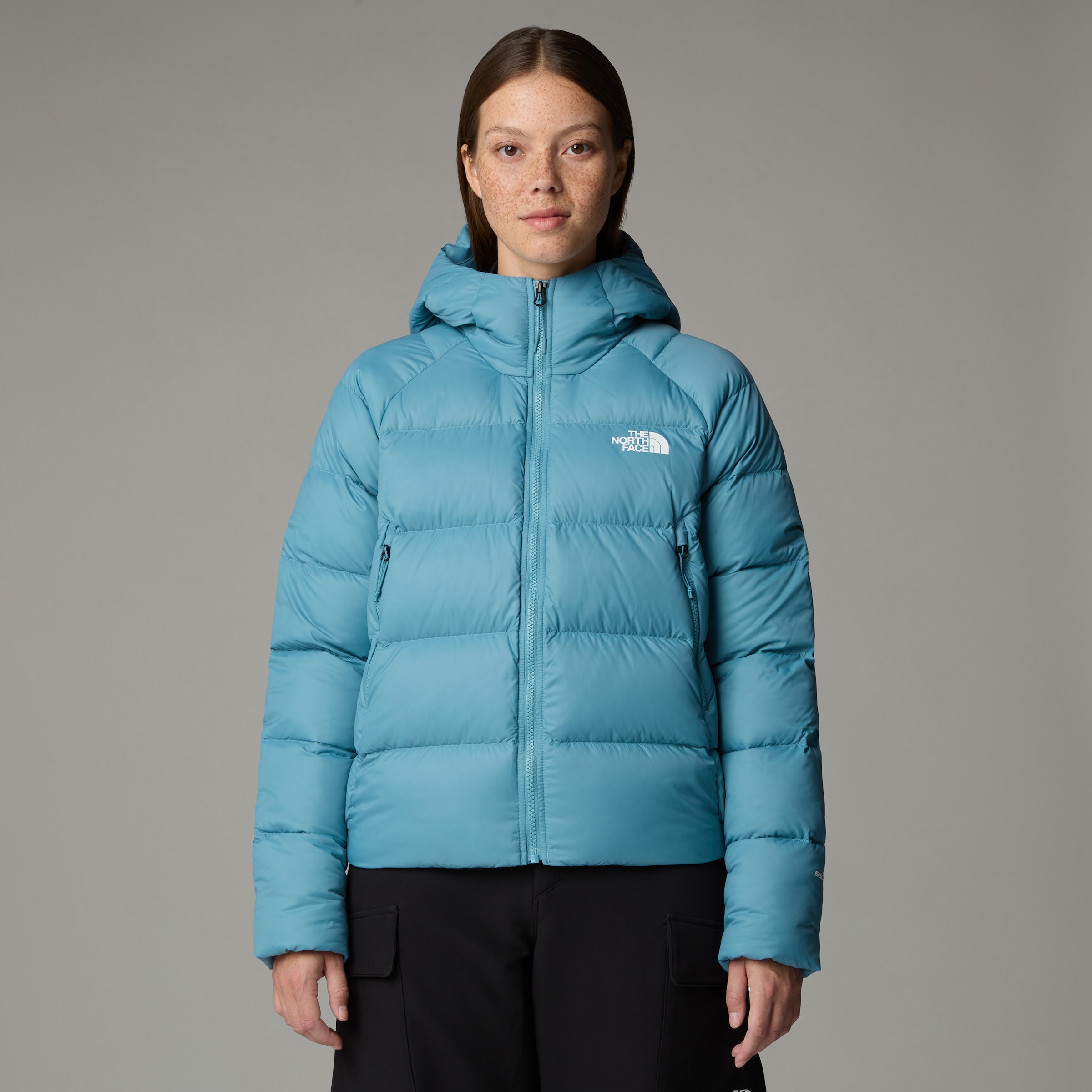 The North Face Daunenjacke »W HYALITE DOWN HOODIE - EU«, (1 St.), mit Kapuze, mit Logodruck