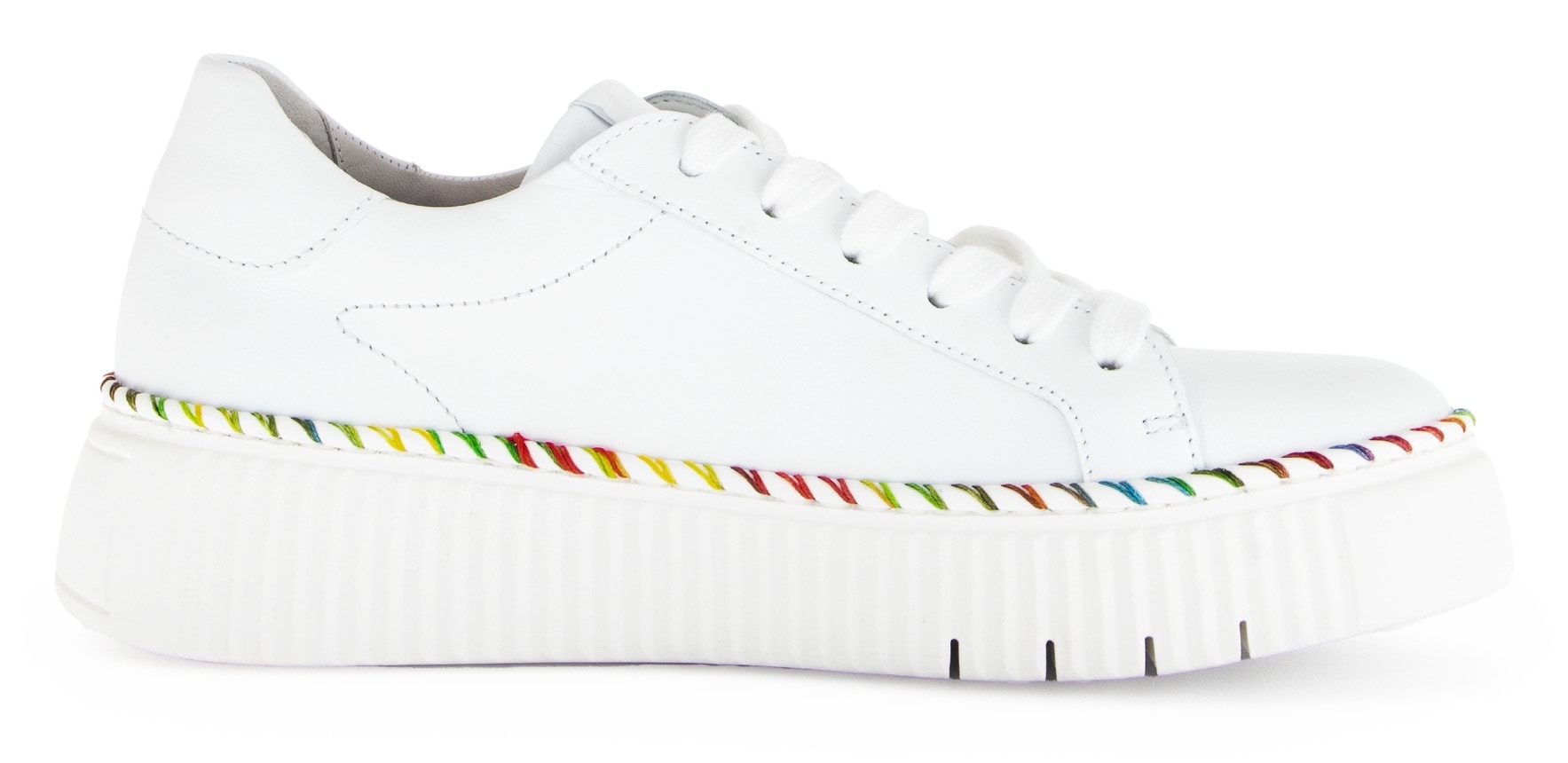 Gabor Plateausneaker, Freizeitschuh, Halbschuh, Schnürschuh mit Kontrast-Rahmennaht