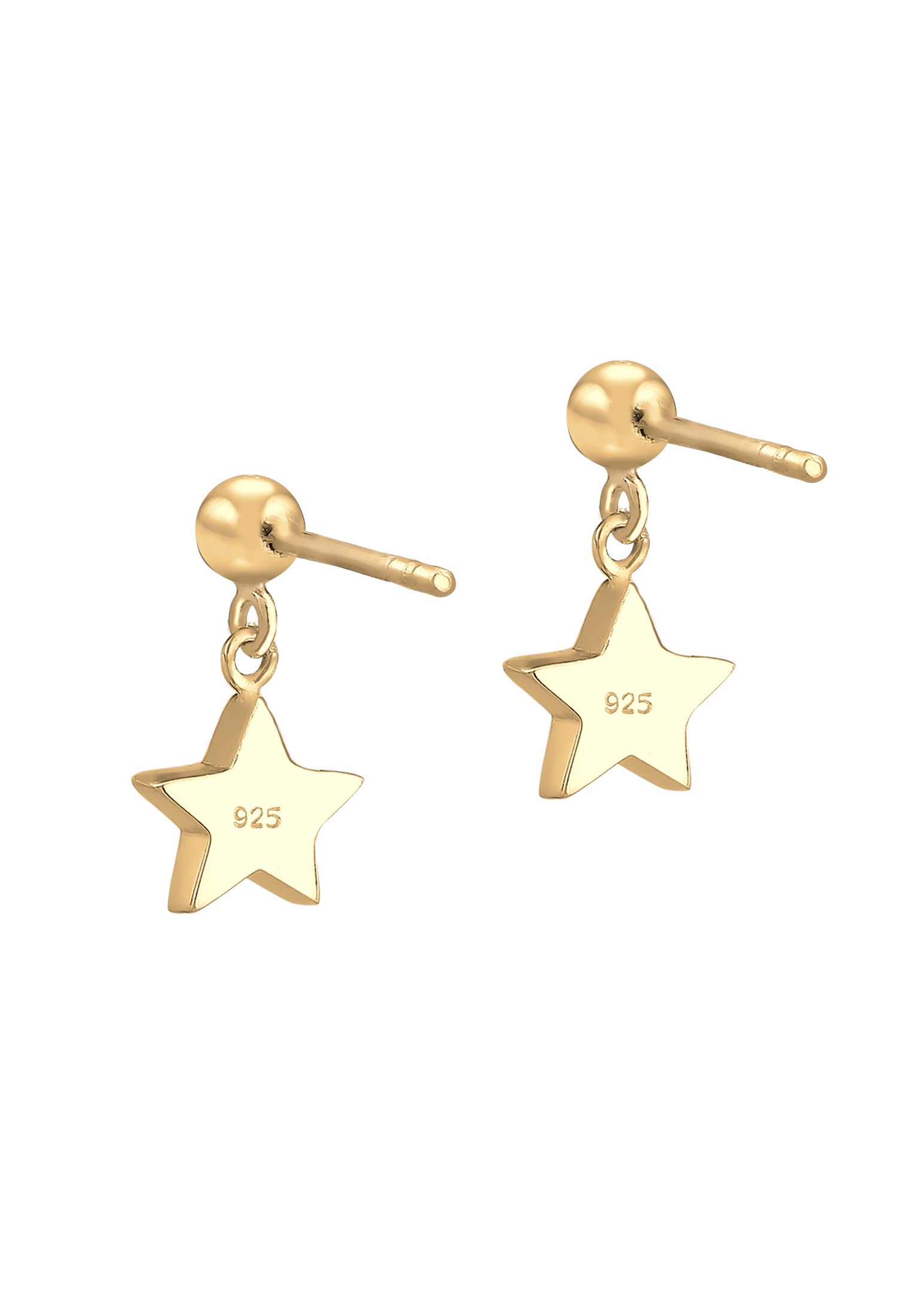 Elli Paar Ohrstecker »Kinder Stern 925 Silber vergoldet, mit Kristallen von Swarovski®«