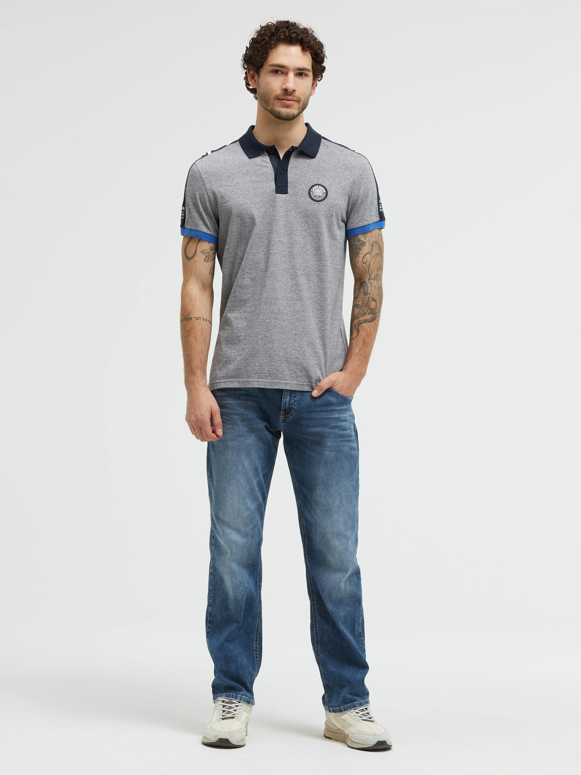 CAMP DAVID Poloshirt aus Baumwolle
