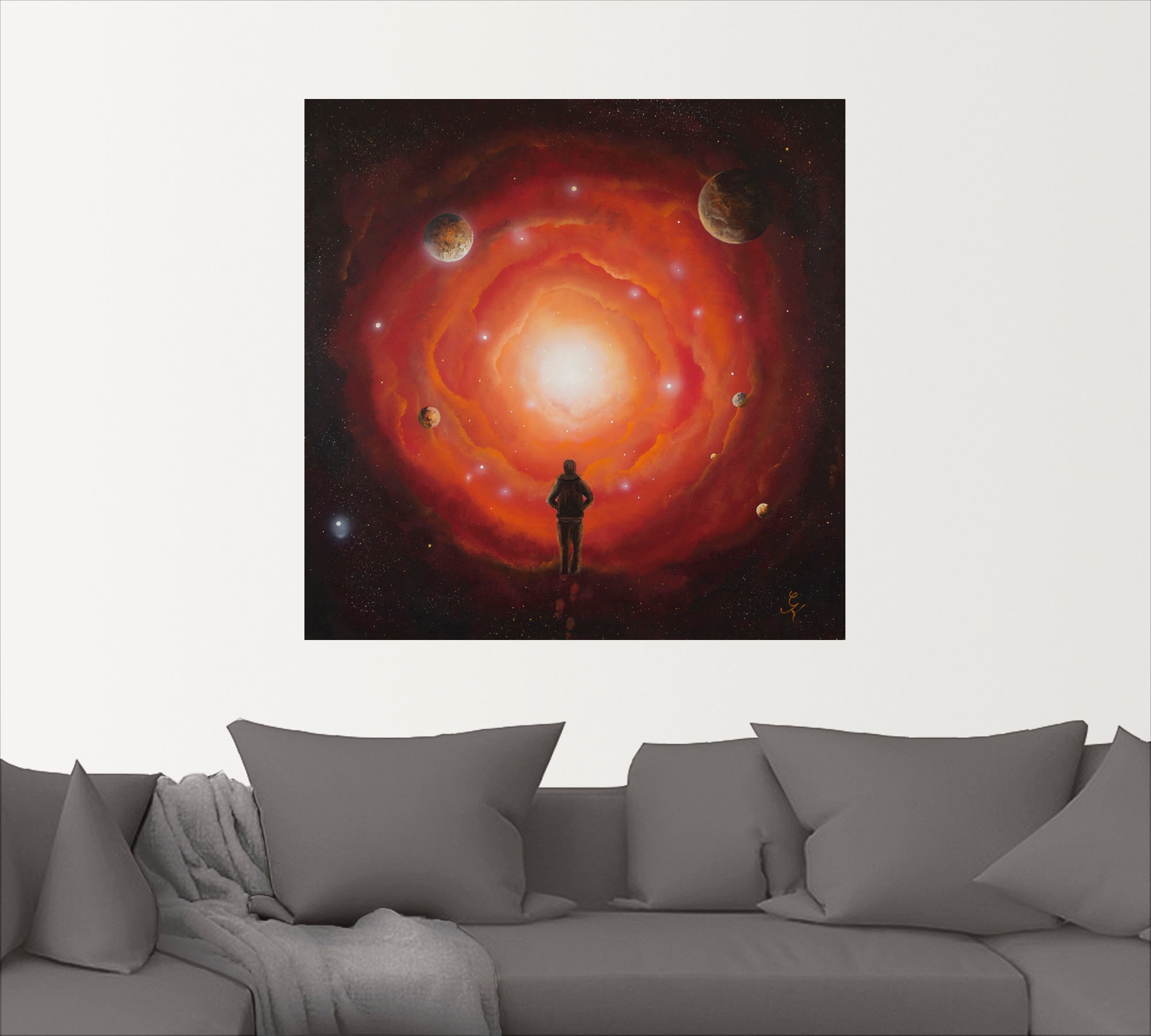 Artland Wandbild »Ausblick«, Bilder von Planeten, (1 St.), als Alubild, Leinwandbild, Wandaufkleber oder Poster in versch. Größen