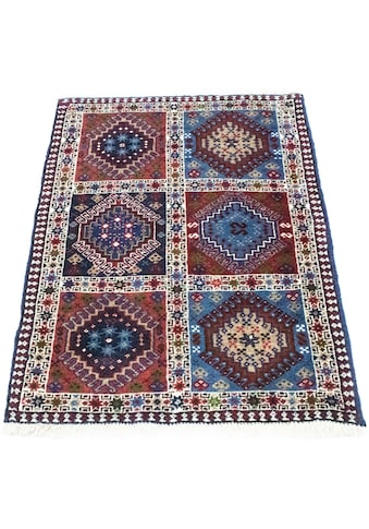 Wollteppich »Yalameh Teppich handgeknüpft mehrfarbig«, rechteckig