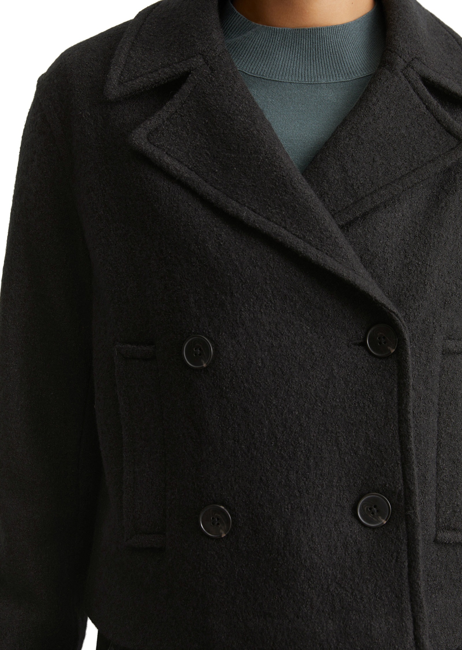 Marc O'Polo Kurzjacke »aus gewalkter Qualität«, ohne Kapuze