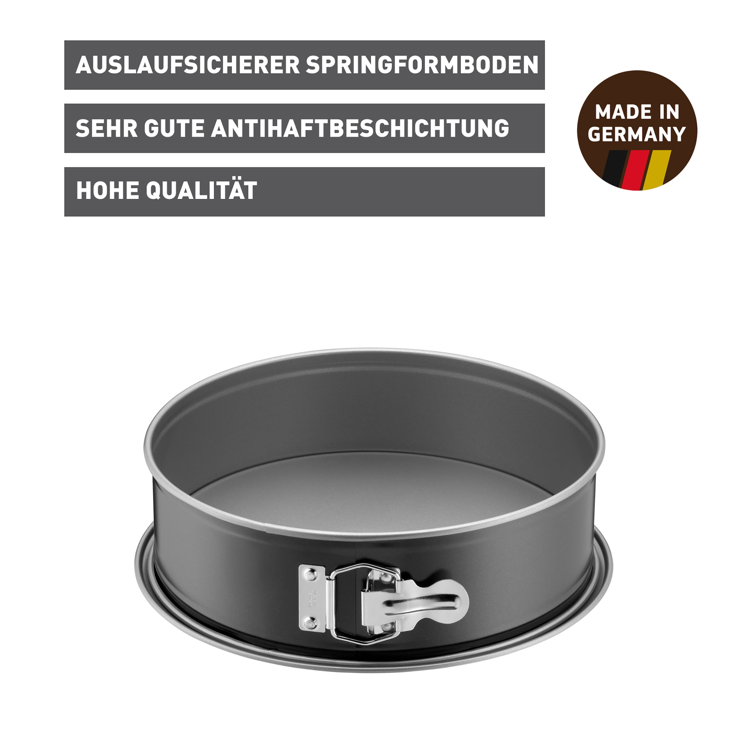 Kaiser Backformen Springform »Inspiration«, (2 St.), Kuchenform rund mit Flachboden, auslaufsicher, Antihaftbeschichtung