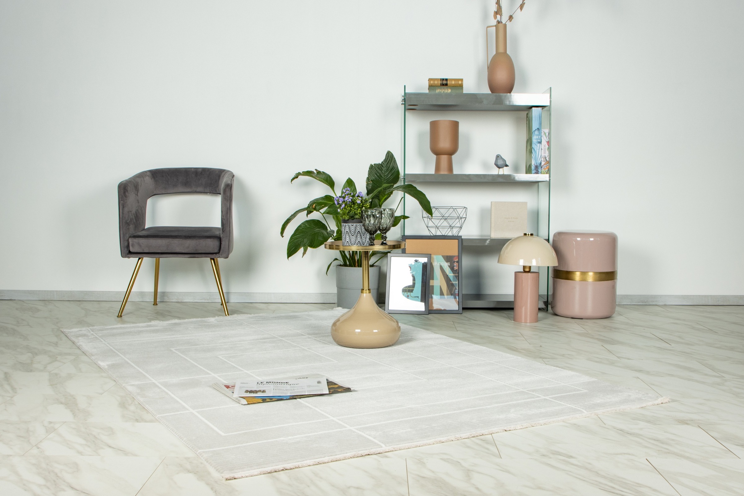 Kayoom Teppich "Stage 125" rechteckig 11 mm Höhe weicher Kurzflor, Hoch Tie günstig online kaufen