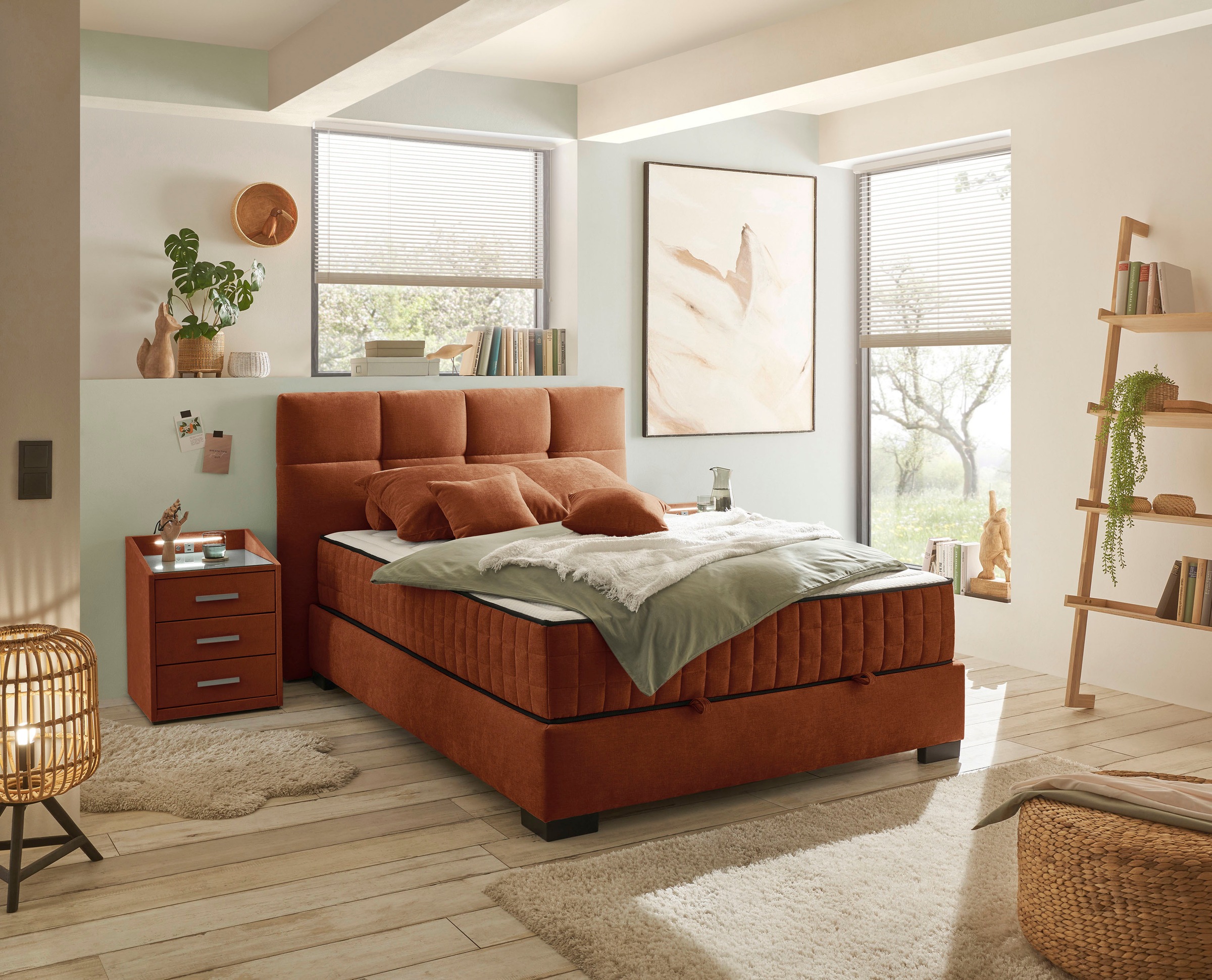 ED EXCITING DESIGN Boxbett »Nagol«, mit Bettkasten, mit Wendematratze, erhältlich in verschiedenen Breiten