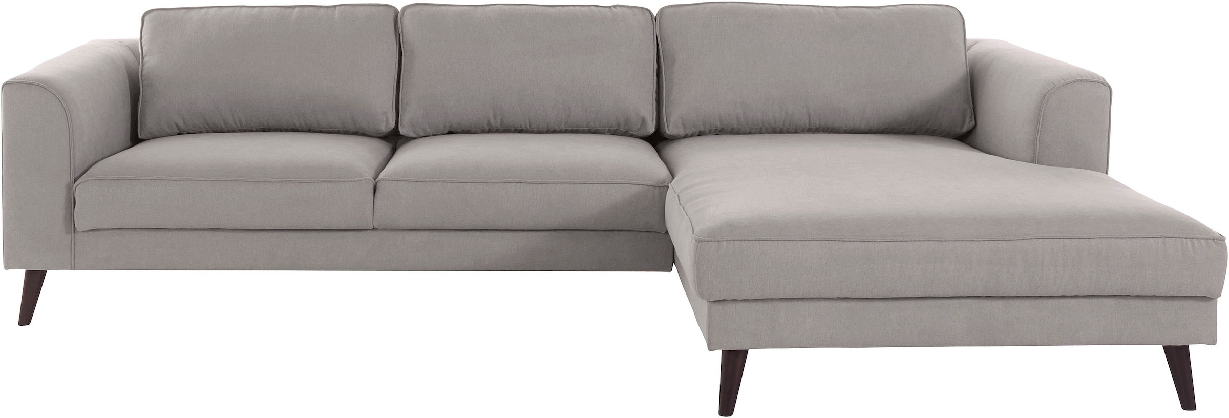 INOSIGN Ecksofa "Lumber Jack, elegant und bequem, Breite 280, hoher Fuß, L- günstig online kaufen
