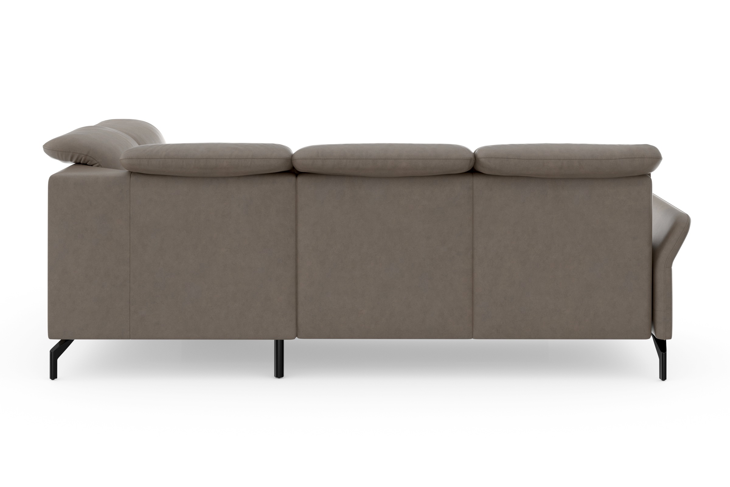 sit&more Ecksofa »Fashion L-Form«, wahlweise mit Kopfteilverstellung und Vorziehsitz, motorisch