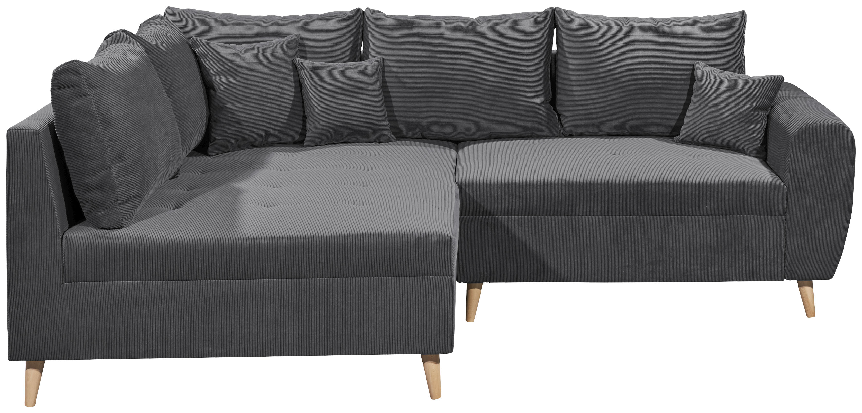 Thumbnail - ED EXCITING DESIGN Ecksofa "Calanda L-Form", mit Hocker & 3 Zierkissen