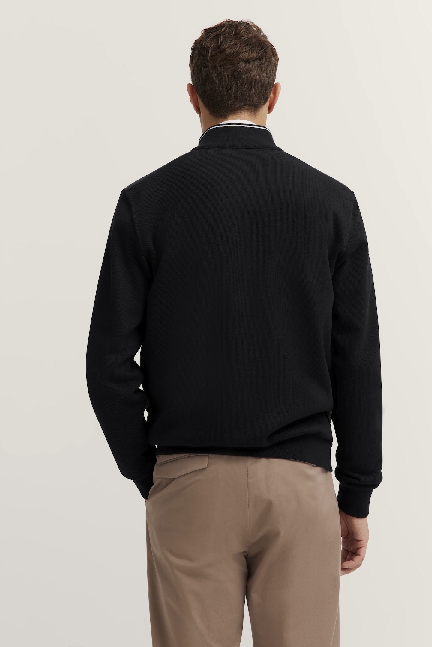 bugatti Sweatjacke "Basic Essential", Modern Fit in Stepp-Optik günstig online kaufen