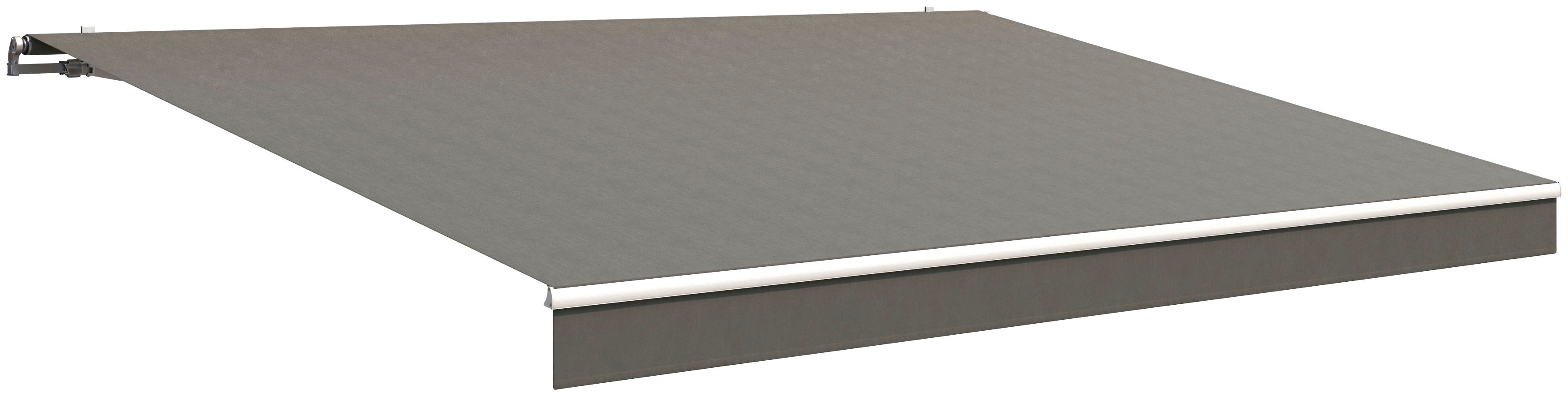 Gelenkarmmarkise WISMAR, B:550cm H:25cm, grau, Polyacryl, Markisen, "Classic"