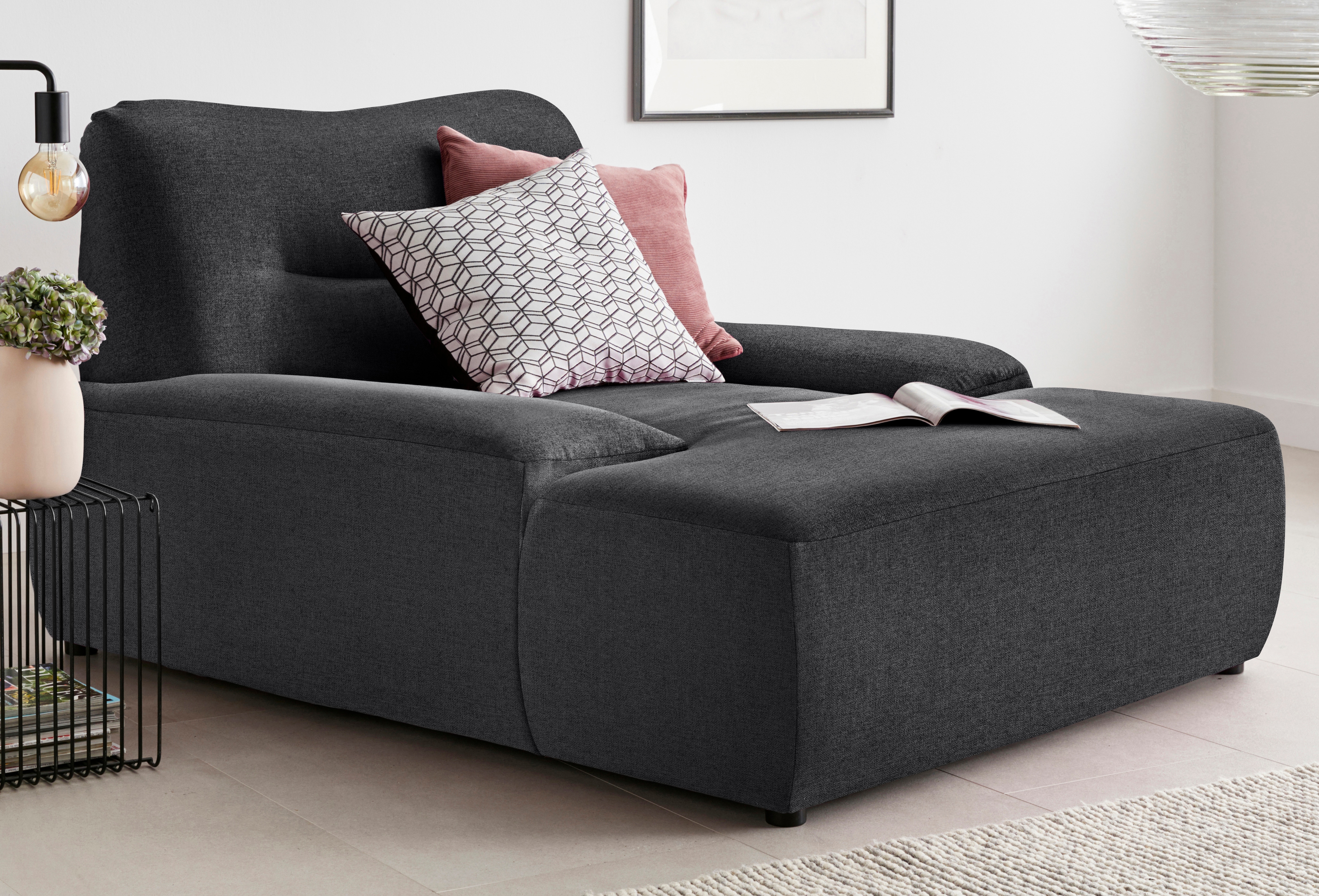 DOMO collection Loveseat "Cesena Designsessel zum Kuscheln, komfortabel Relaxen, Breite 122cm" bequem und stylish, frei im Raum stellbar