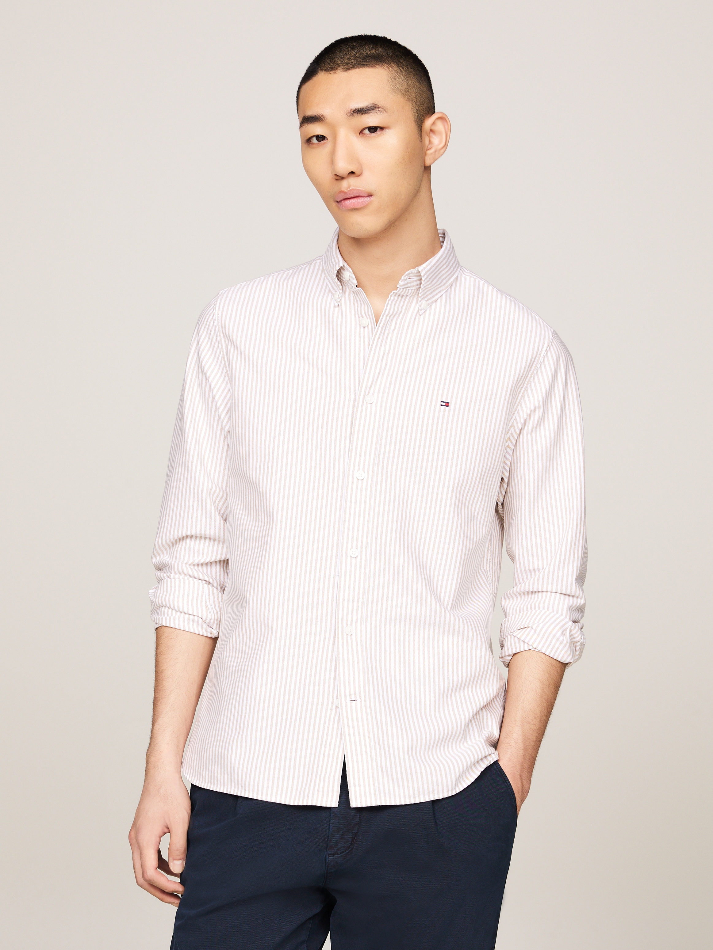 Tommy Hilfiger Langarmhemd "HERITAGE OXFORD STRIPE Regular Fit SHIRT" günstig online kaufen