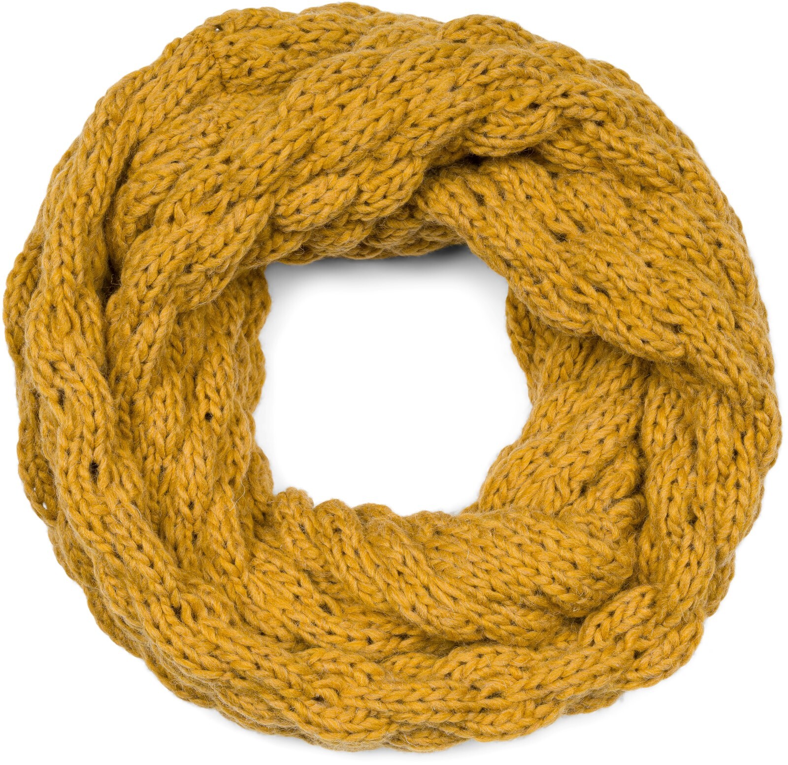 styleBREAKER Strickschal "Strick Loop mit Bubblemuster" 1 Stk.