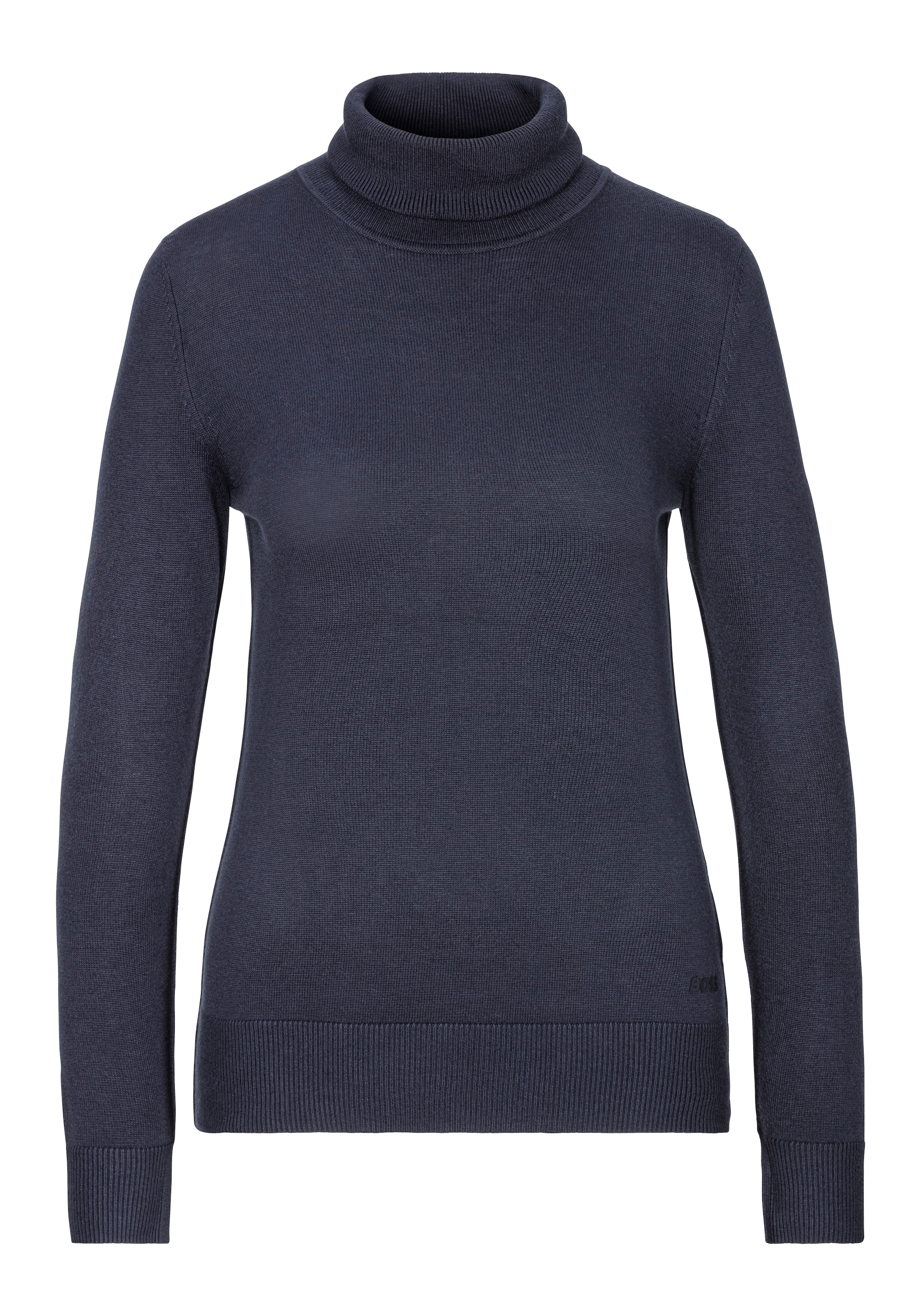 BOSS ORANGE Strickpullover "Fiddie Premium Damenmode" mit modischem Schlitz günstig online kaufen