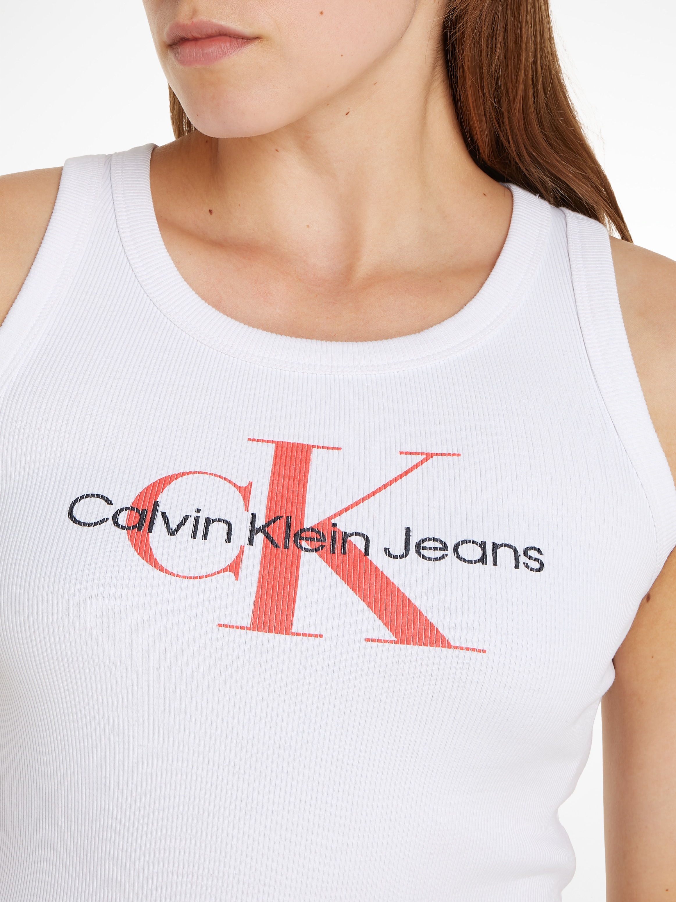 Calvin Klein Jeans Tanktop »ARCHIVAL MONOLOGO RIB TANK«, mit Logomarkenlabel
