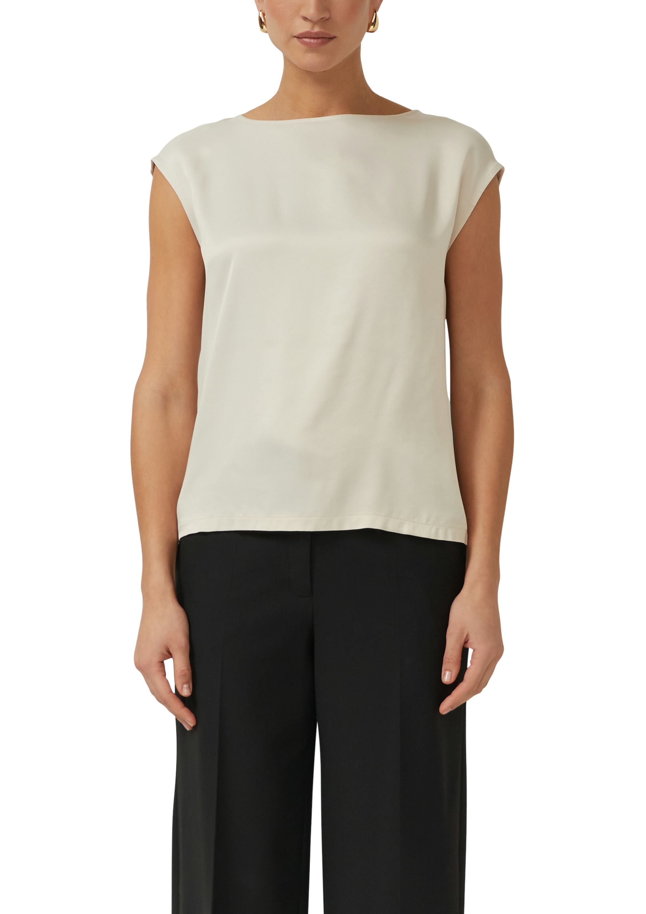 s.Oliver BLACK LABEL Rundhalsshirt mit Stretchanteil günstig online kaufen