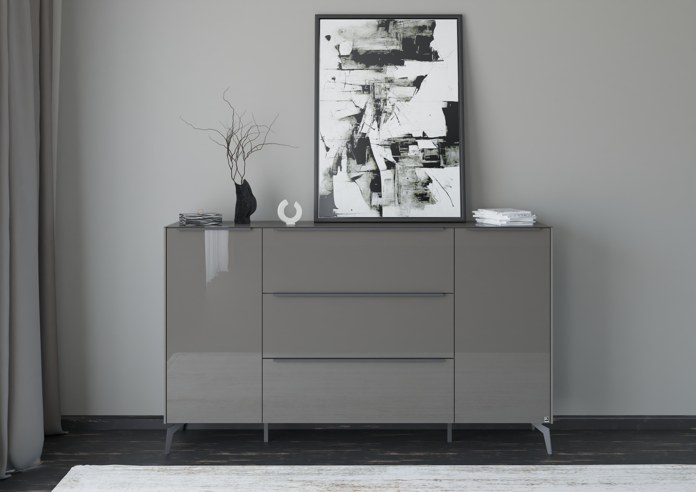 set one by Musterring Sideboard "Reno" 1 Stk. tlg. Mit Winkelfuß in diversen Farben, 109 cm Höhe & Farbauswahl