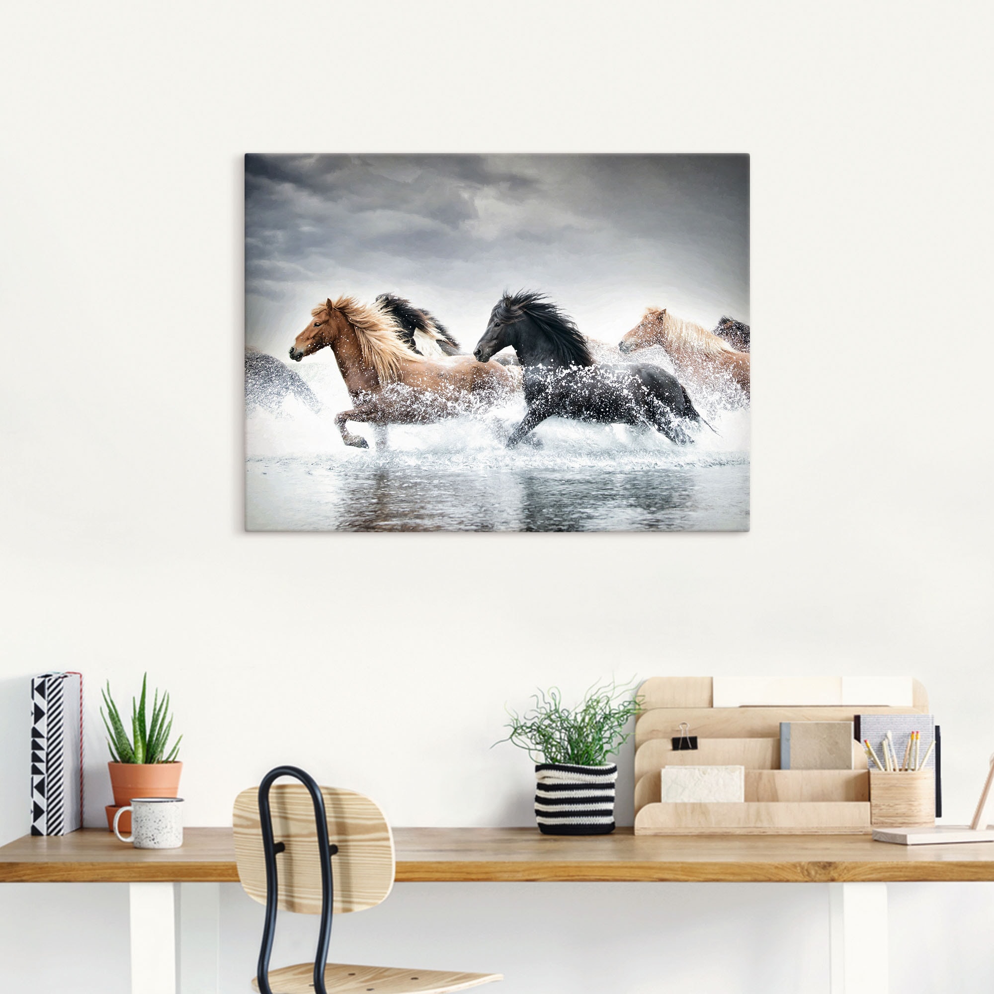Artland Wandbild »Pferderennen V«, Pferdebilder, (1 St.), als Leinwandbild, Poster in verschied. Größen