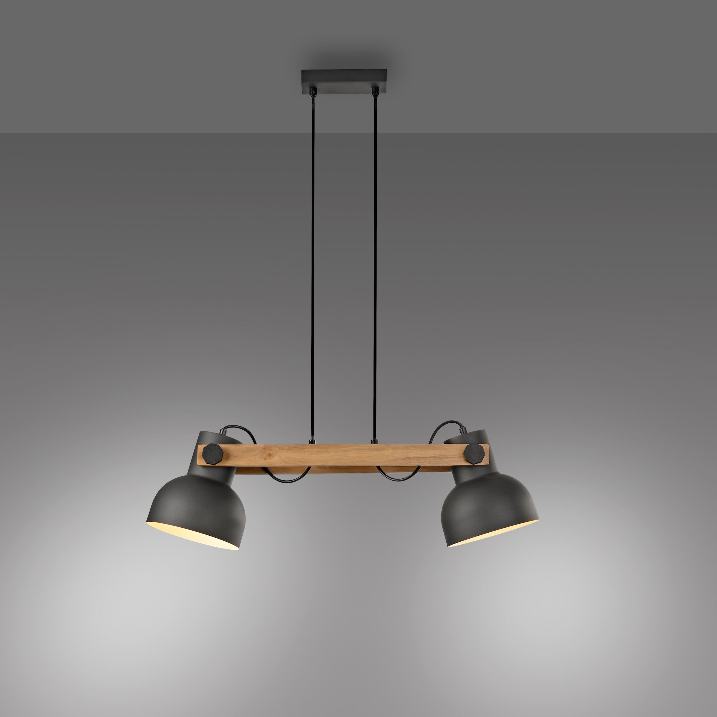 JUST LIGHT Pendelleuchte »CUP 2.0«, 2 flammig, Leuchtmittel E27 | Leuchtmittel wechselbar, ExklusiveE27