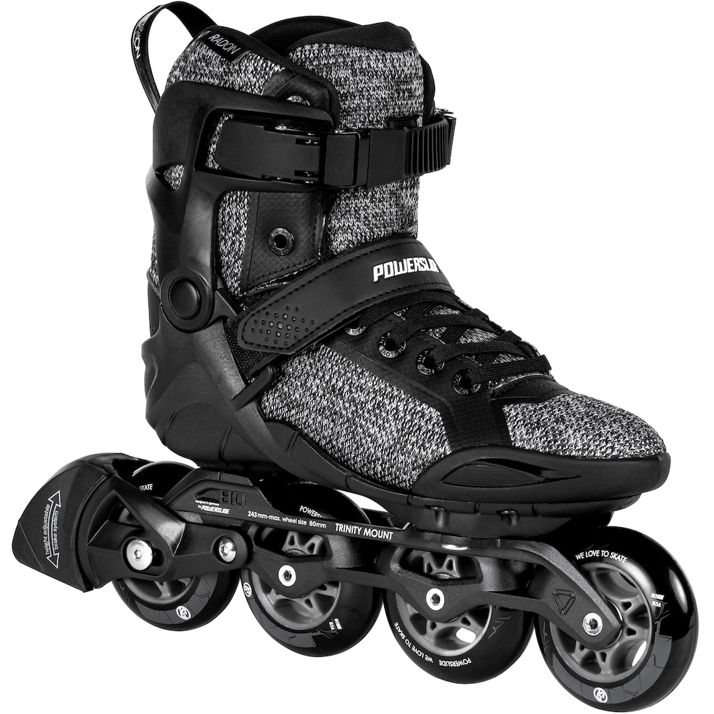 Powerslide Inlineskates »Phuzion Radon Black White 80«