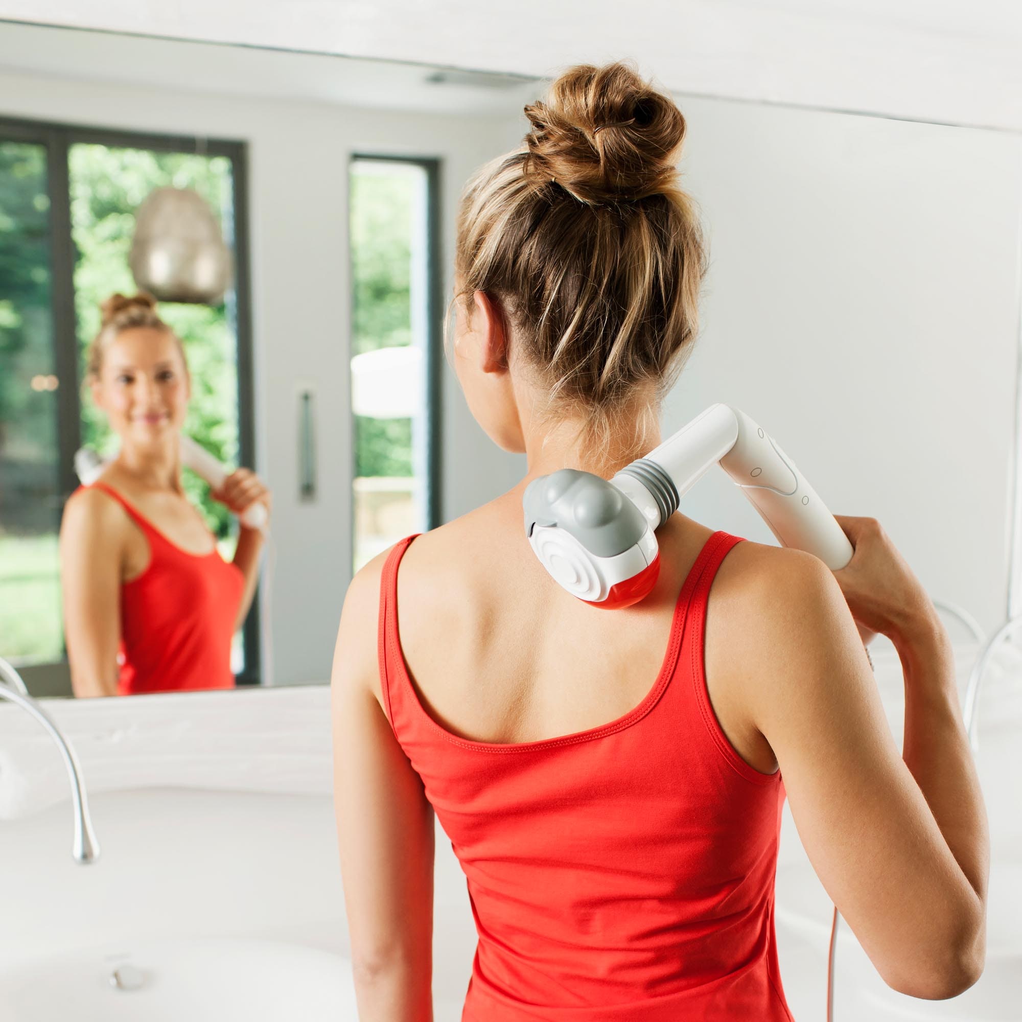 Medisana Massagegerät »HM 886«, (Set, 6 tlg.), Handmassagegerät mit Rotlicht- und Wärmefunktion
