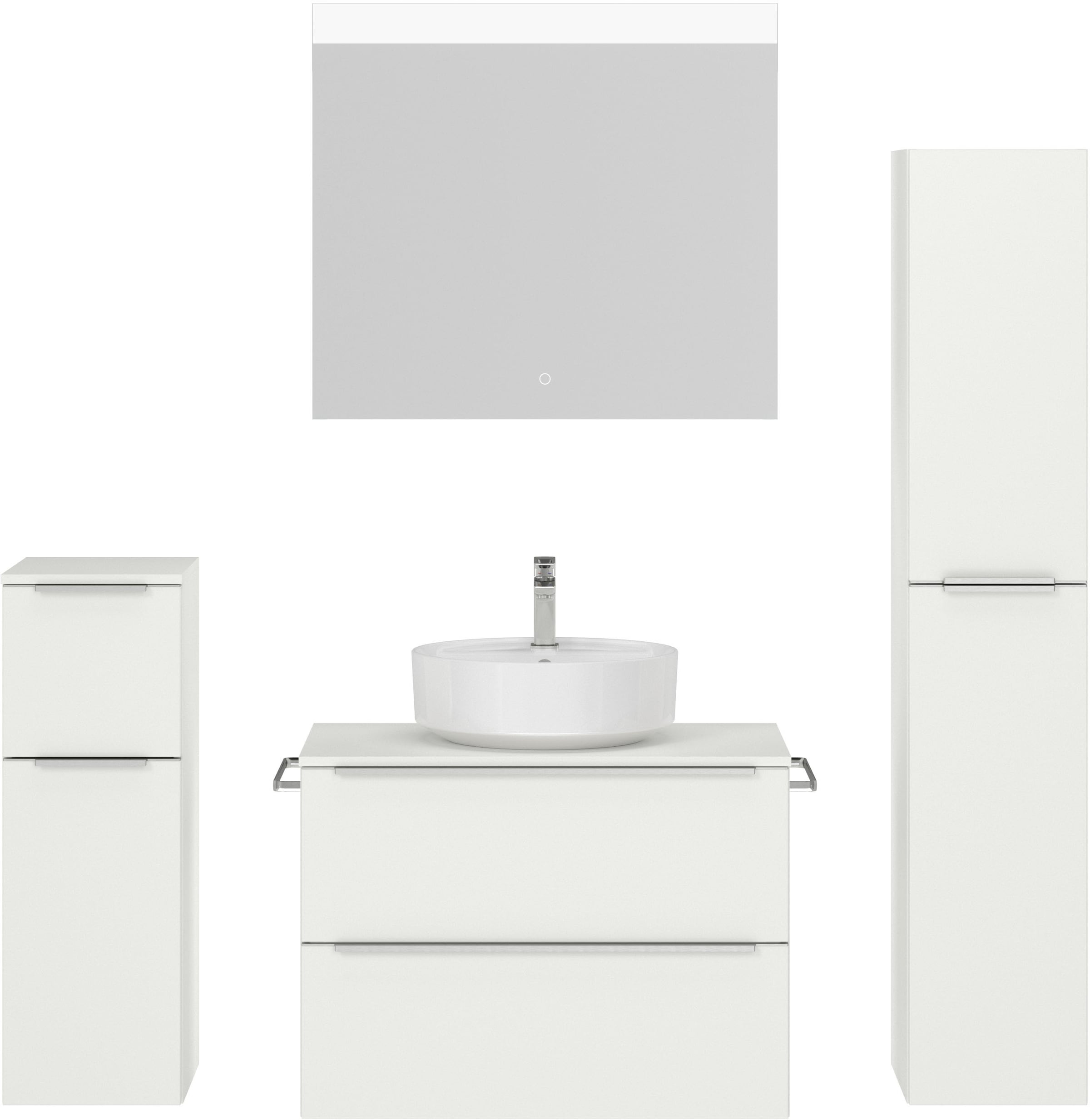 nobilia Badmöbel-Set "Alvene" vormontiert, mit Soft-Close, 4 Stk. tlg. günstig online kaufen