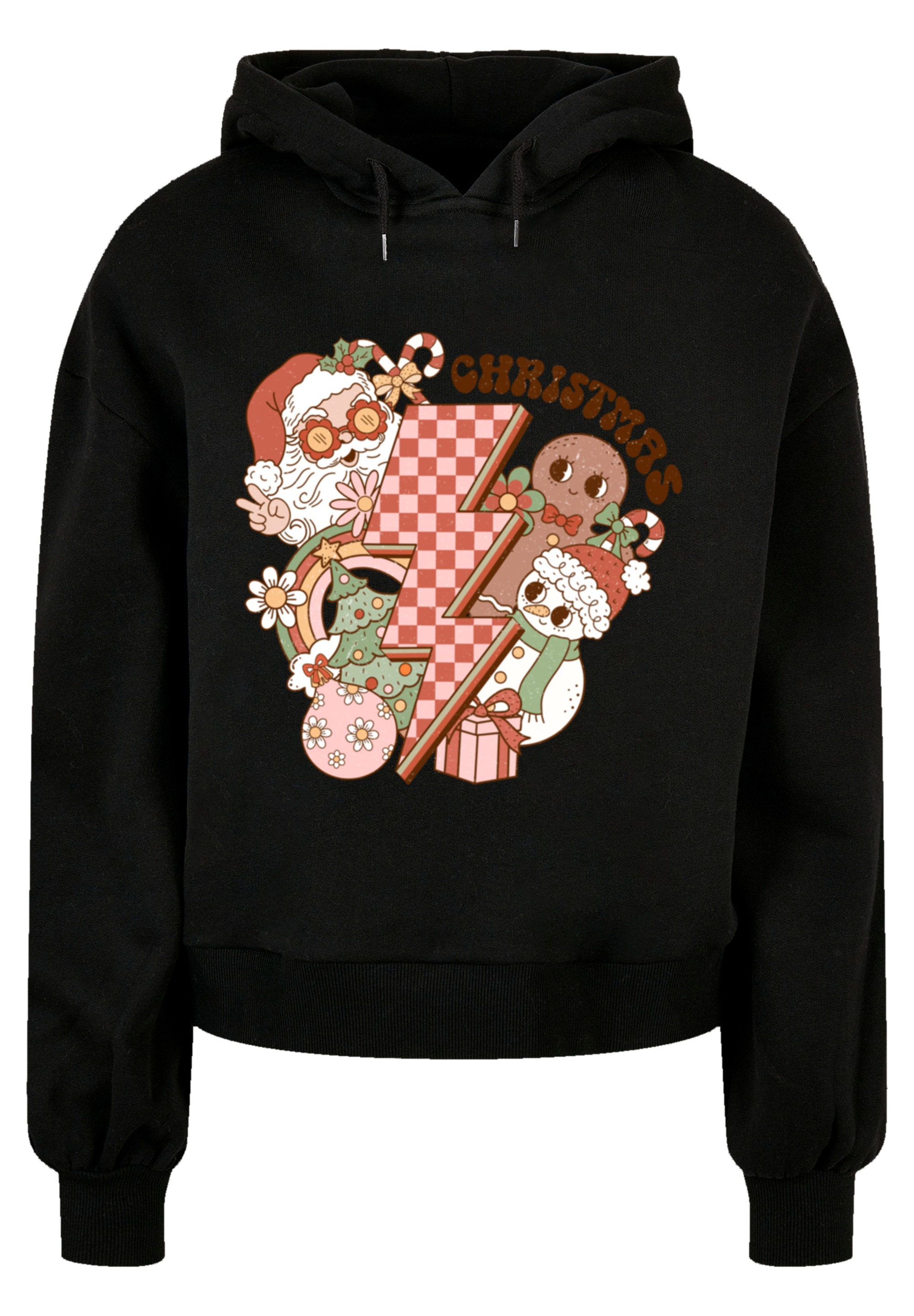 F4NT4STIC Kapuzenpullover "Groovy Weihnachten Flash Cozy Vibes", Premium Qu günstig online kaufen